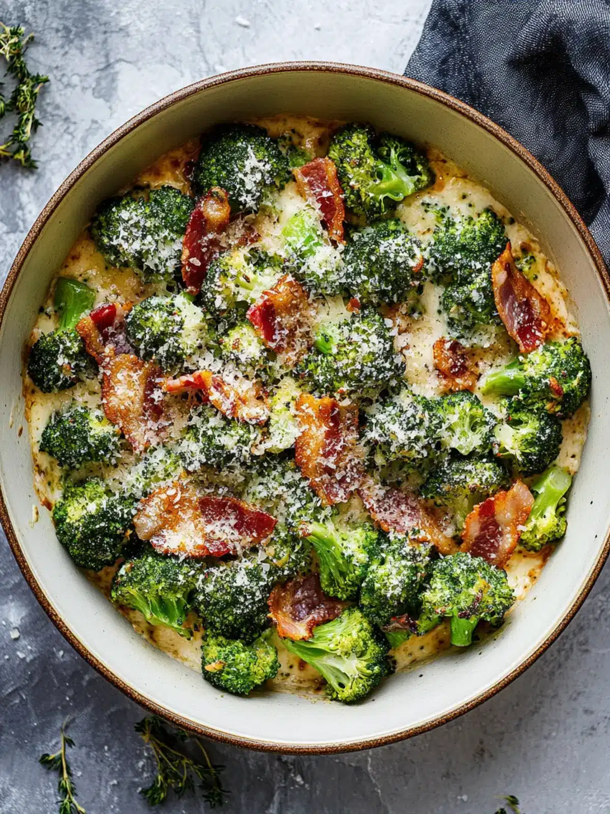 Creamy Garlic Parmesan Broccoli with Bacon for Ultimate Comfort 3 Creamy Garlic Parmesan Broccoli with Bacon
