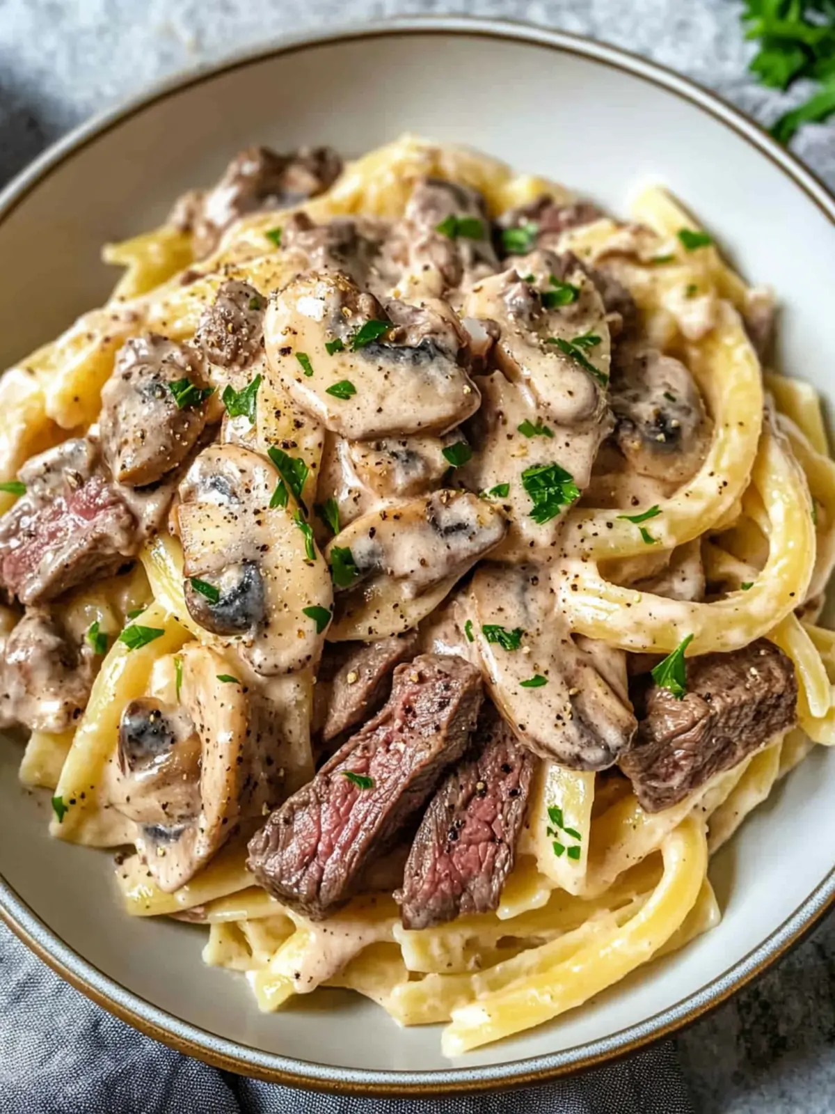 Creamy Steak and Mushroom Pasta for a Cozy Dinner Night 3 Creamy Steak and Mushroom Pasta