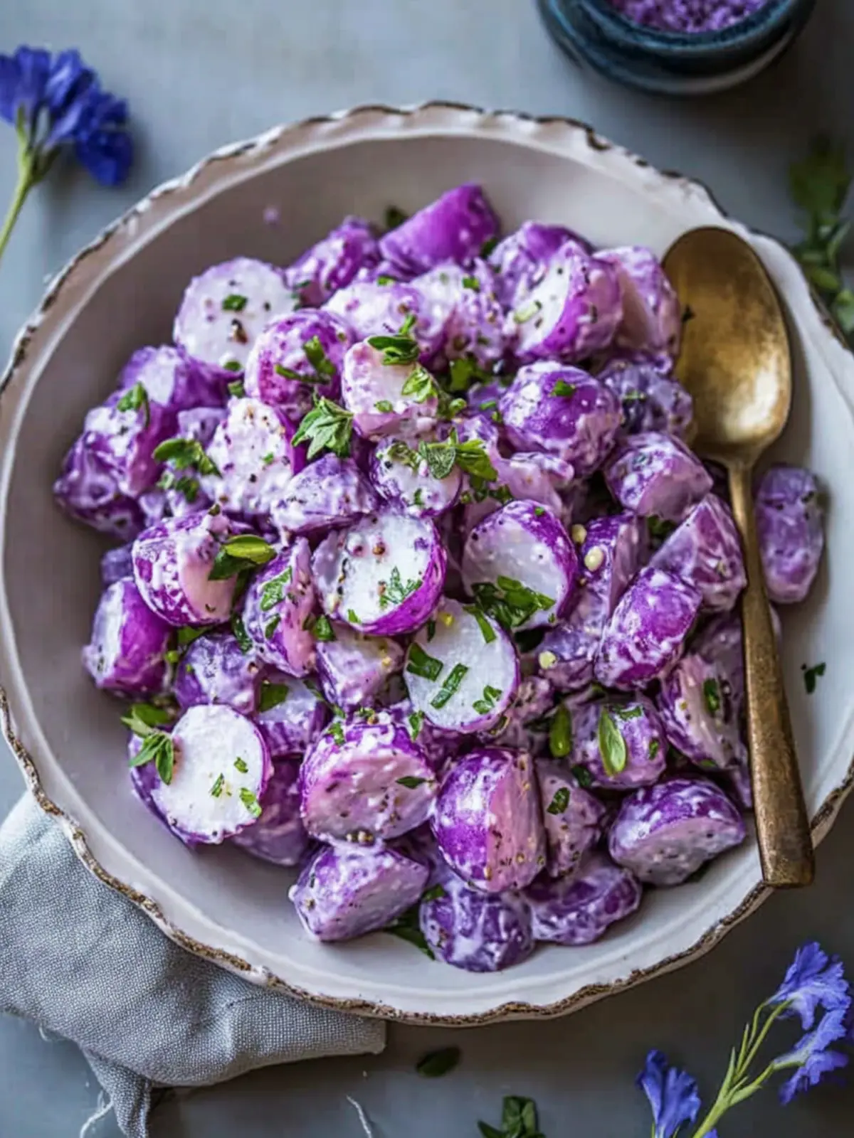 Delicious Purple Potato Salad That's a Feast for the Eyes 3 Purple Potato Salad