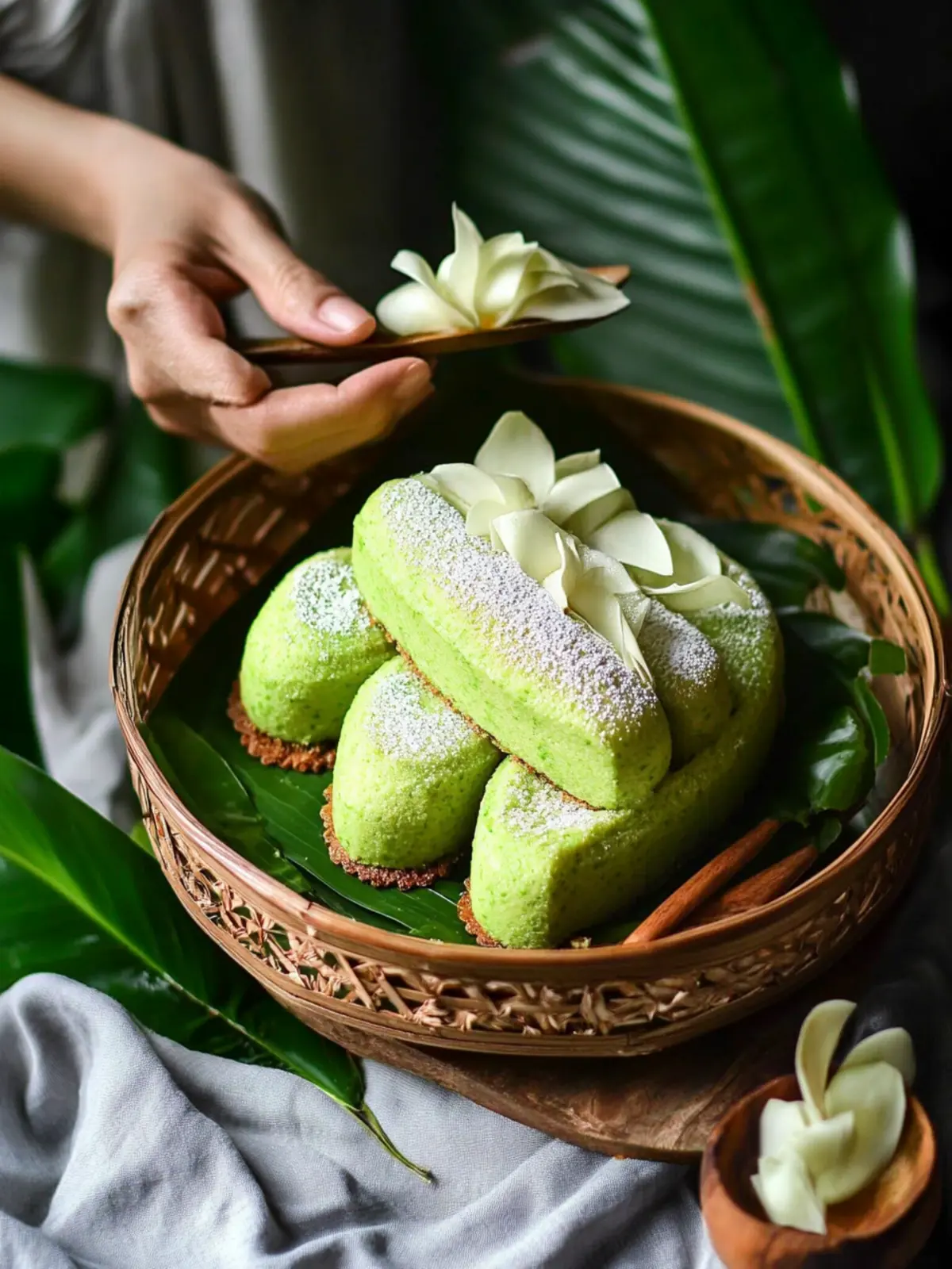 Fluffy Pandan Pukis Cake: A Coconut Delight You’ll Love 3 Pandan Pukis Cake