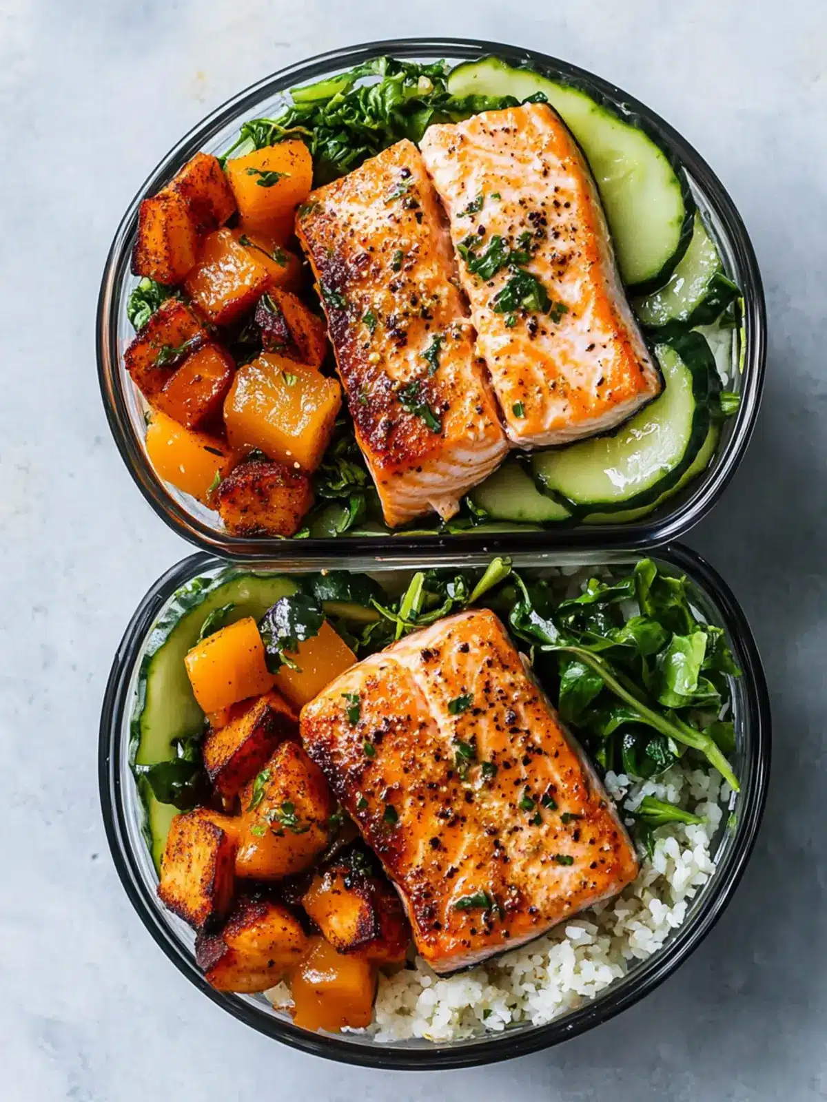 Easy Salmon Meal Prep Bowl: Healthy, Flavor-Packed Delight 4 Easy Salmon Meal Prep Bowl