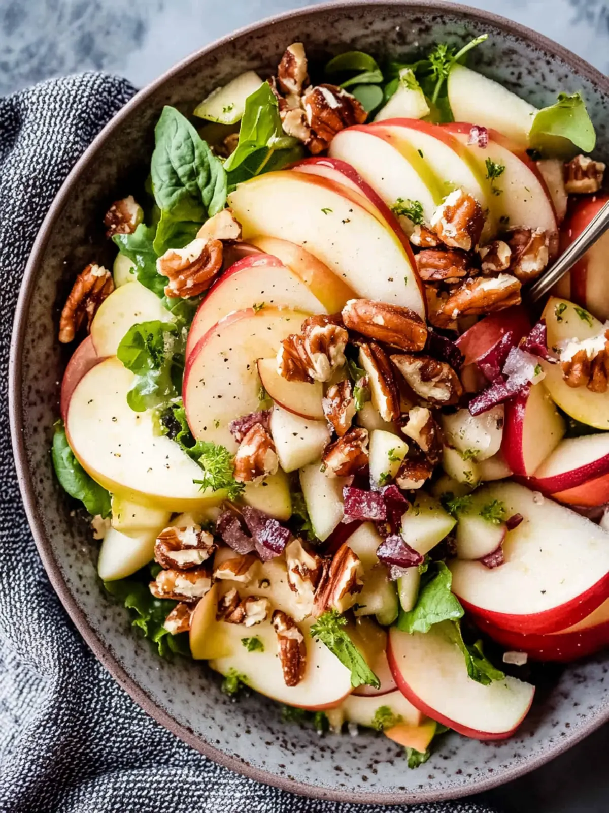 Delicious Apple Salad with Candied Walnuts You’ll Crave 5 Apple Salad with Candied Walnuts