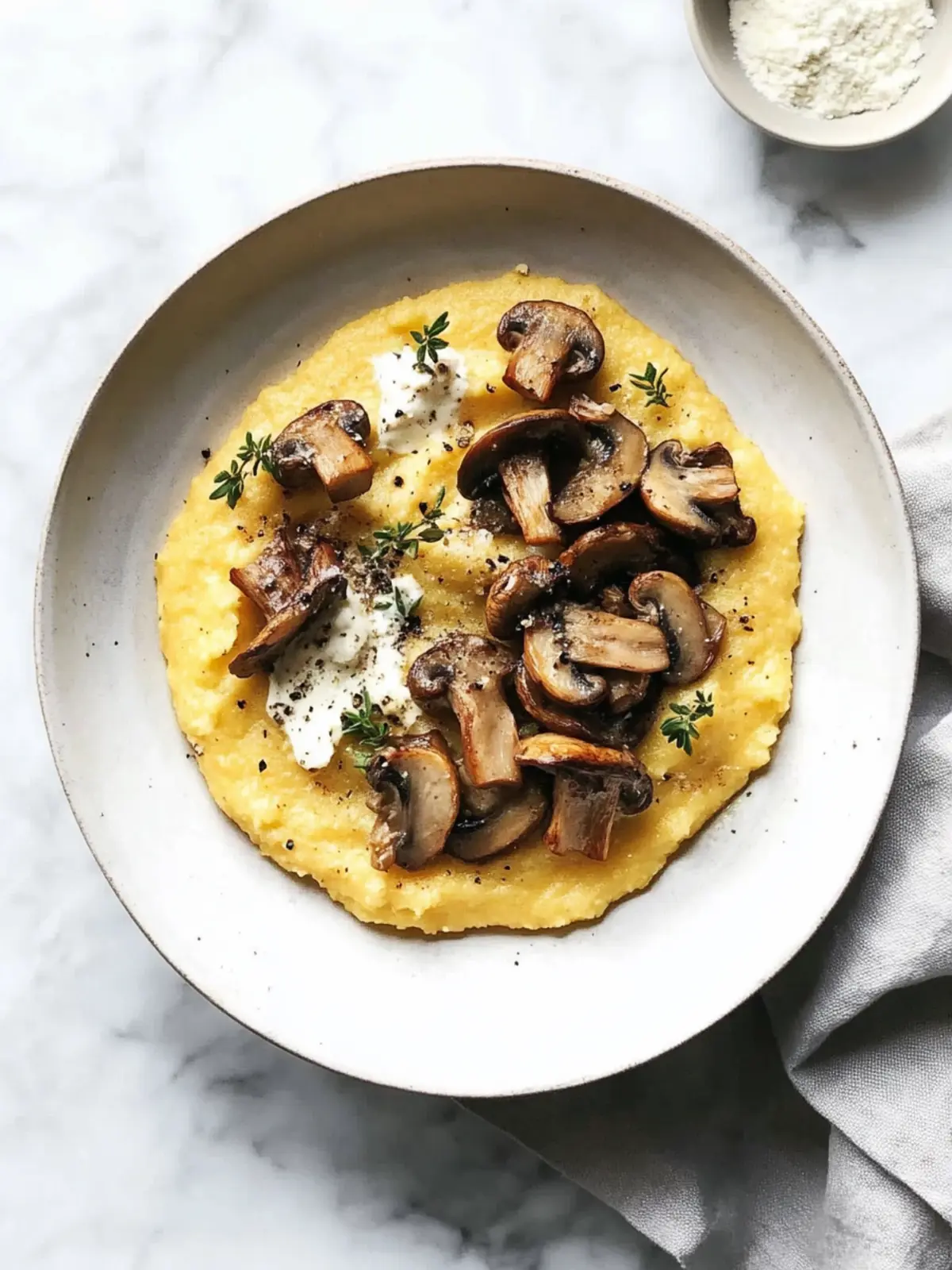 Creamy Vegan Polenta with Roasted Mushrooms to Savor Tonight 5 Vegan Polenta With Roasted Mushrooms