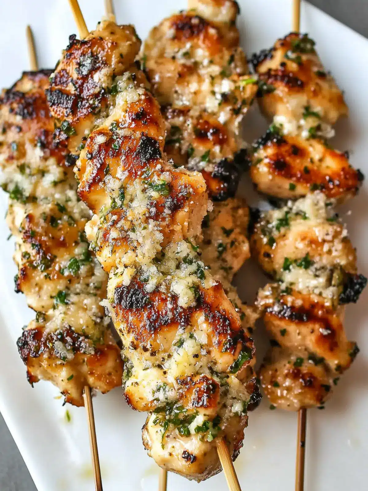 Savor Garlic Parmesan Chicken Skewers for Easy Home Grilling 2 Garlic Parmesan Chicken Skewers