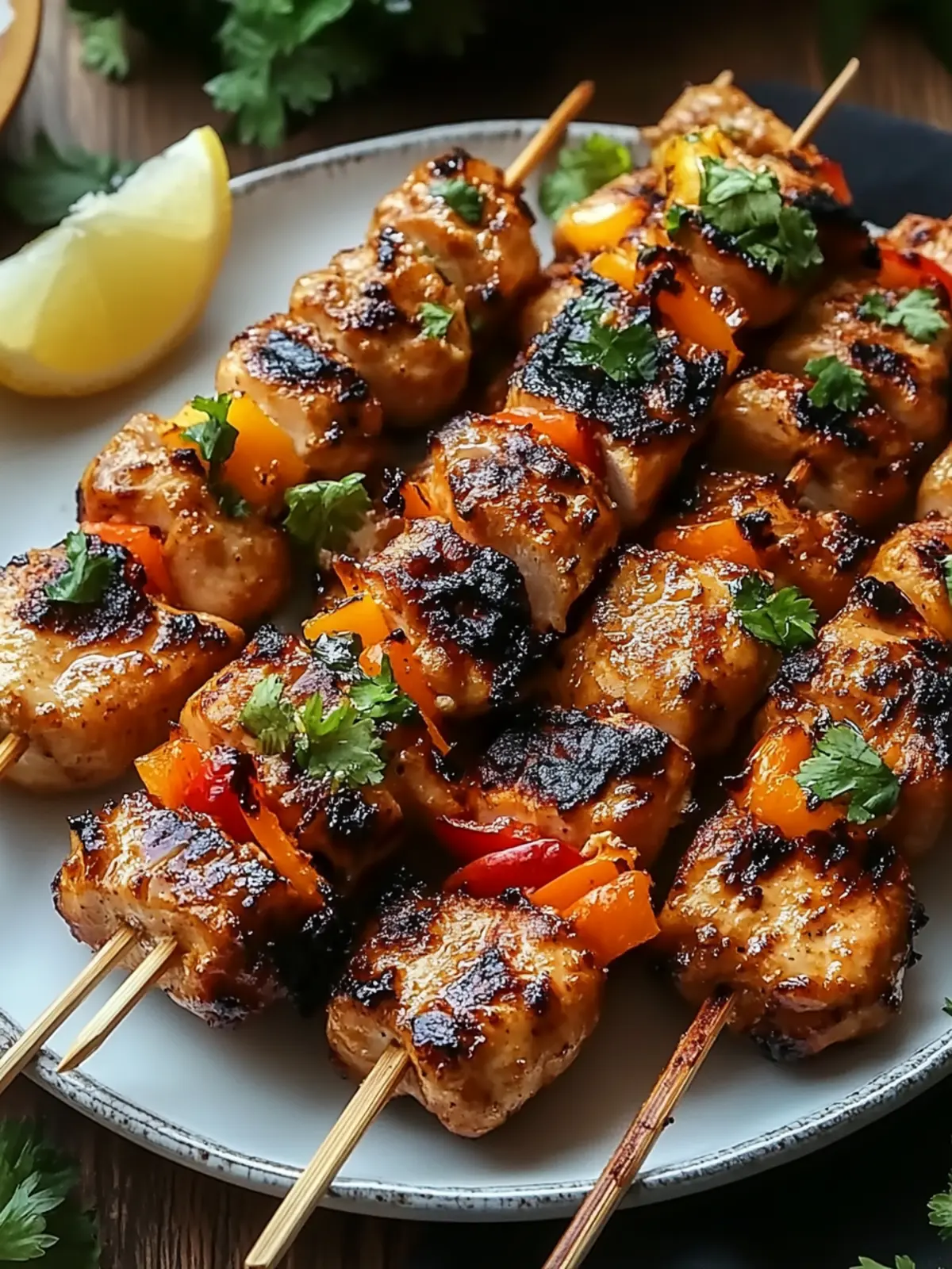 Tropical Grilled Thai Coconut Chicken Skewers for Easy Feasting 4 Tropical Grilled Thai Coconut Chicken Skewers