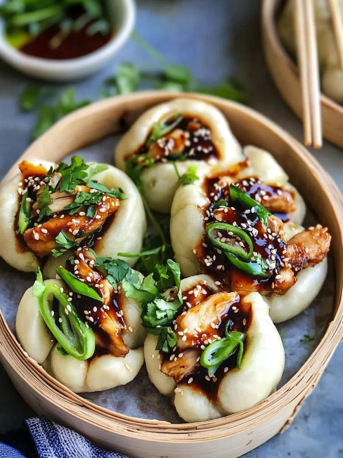 Irresistible Sticky Korean Chicken Steamed Buns Made Easy 2 Sticky Korean Chicken Steamed Buns