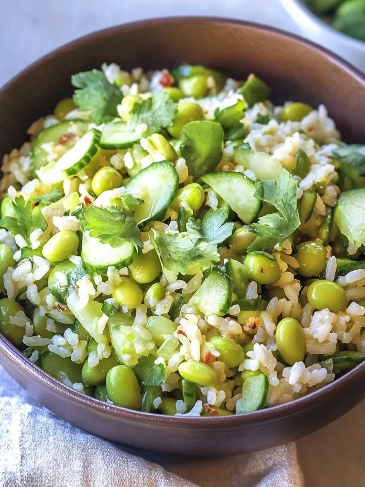 Crisp Cucumber Edamame Rice Salad for Effortless Health 5 Cucumber Edamame Rice Salad