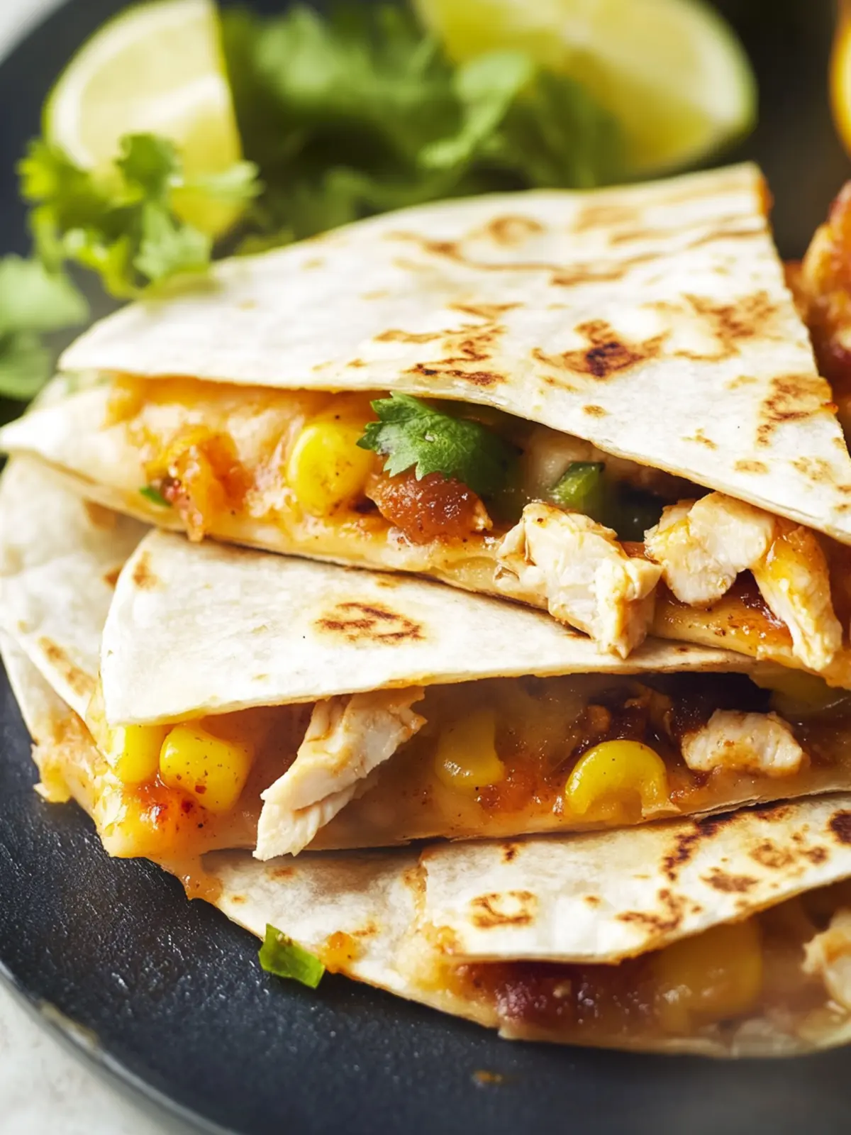 Easy Dinner Idea: BBQ Chicken Quesadilla Your Family Will Love 4 EASY DINNER IDEA BBQ CHICKEN QUESADILLA