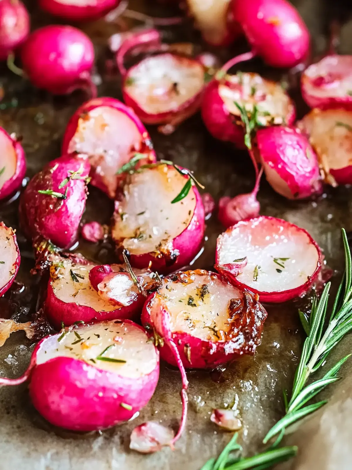 Smashed Rosemary Garlic Roasted Radishes Everyone Will Love 5 Smashed Rosemary Garlic Roasted Radishes