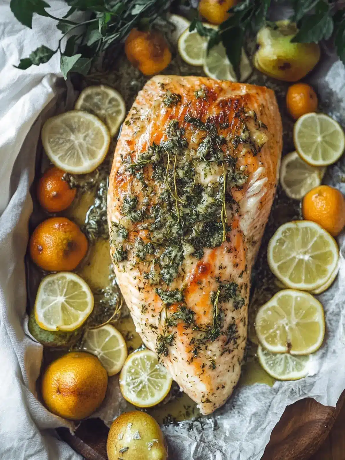 Savory Garlic Butter Baked Salmon – Quick, Healthy & Delicious 4 https://www.alyonascooking.com/wp-content/uploads/2022/11/baked-salmon-with-mayo-12-768x1152.jpg