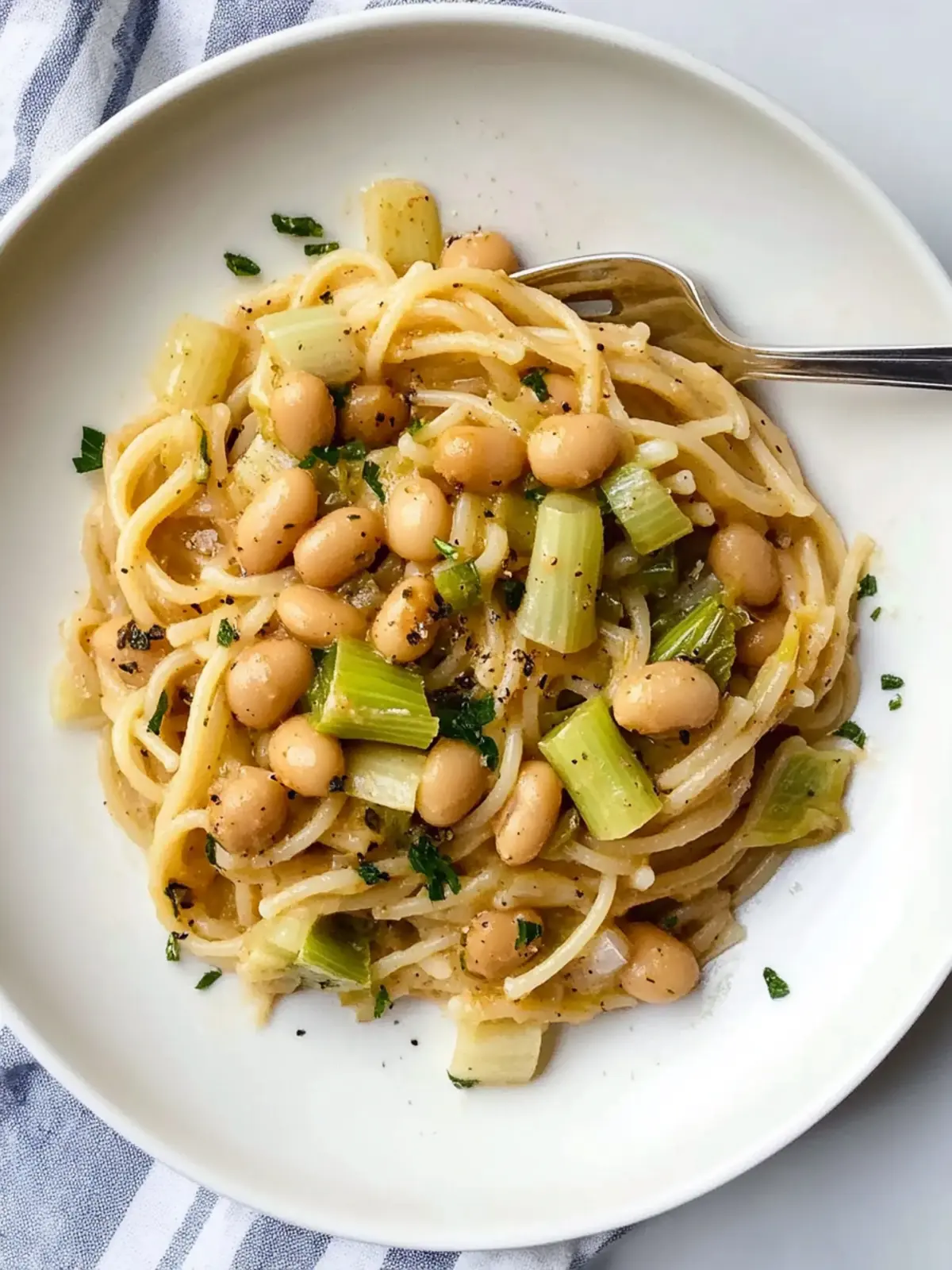 Miso Pasta Sauce with Cannellini Beans and Leeks Bliss 3 miso pasta sauce with cannellini beans and leeks