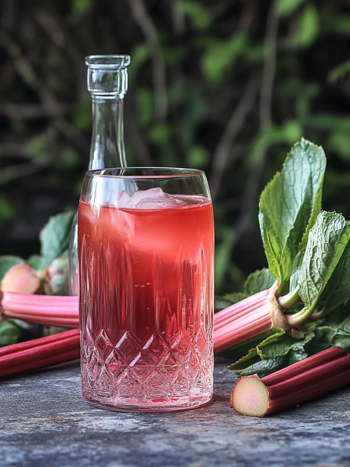 Deliciously Easy Rhubarb Liqueur: A 3-Ingredient Delight 2 Rhubarb Liqueur