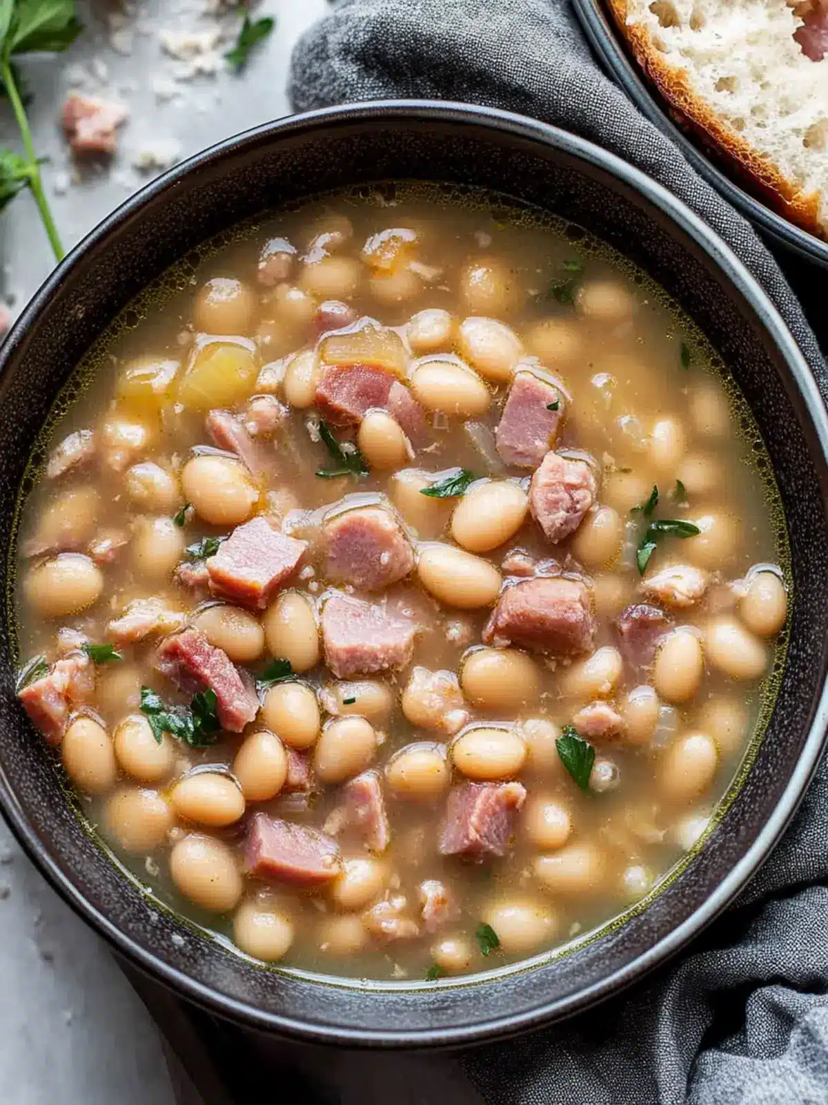 Ham and Navy Bean Soup – Comfort Food for Cozy Evenings 2 Ham and Navy Bean Soup