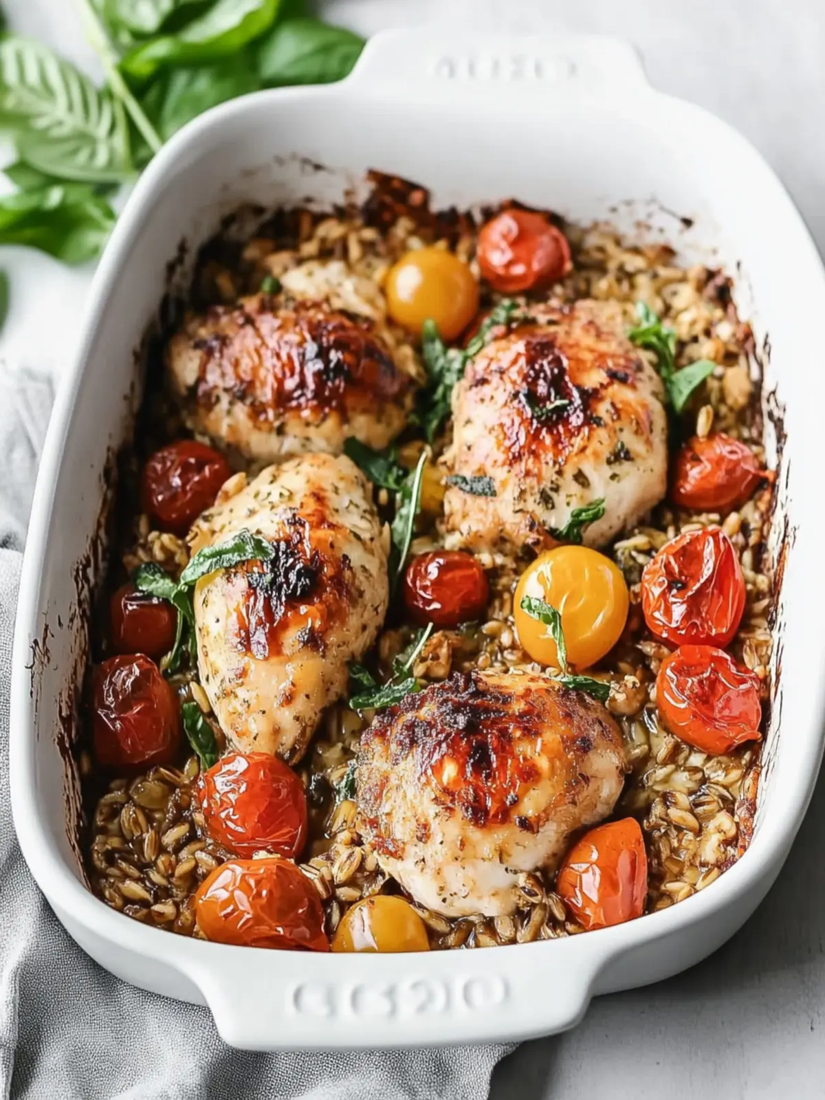 Mediterranean Chicken and Farro Bake: A Summer Flavor Boost 3 Mediterranean Chicken and Farro Bake