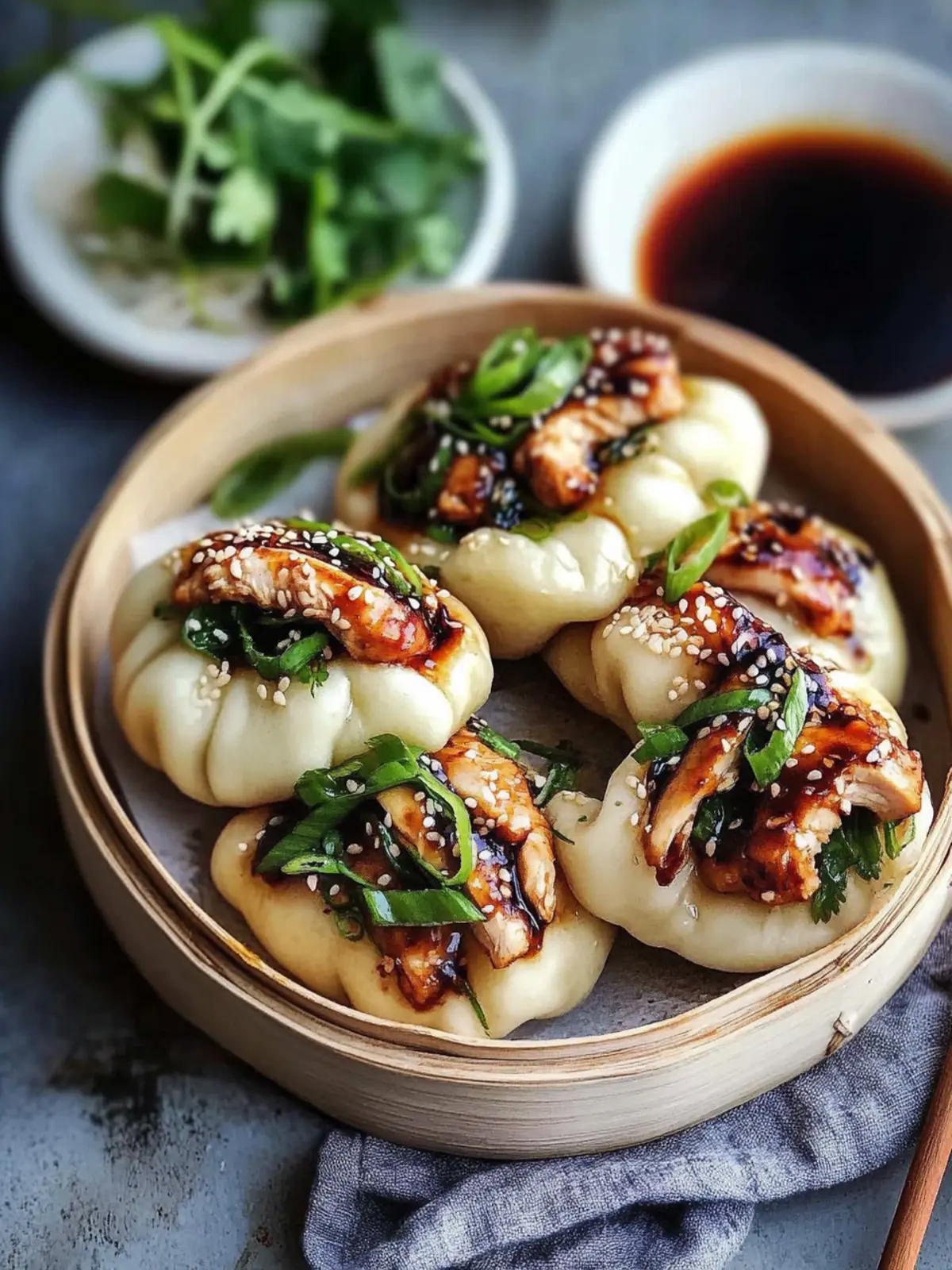 Irresistible Sticky Korean Chicken Steamed Buns Made Easy 3 Sticky Korean Chicken Steamed Buns