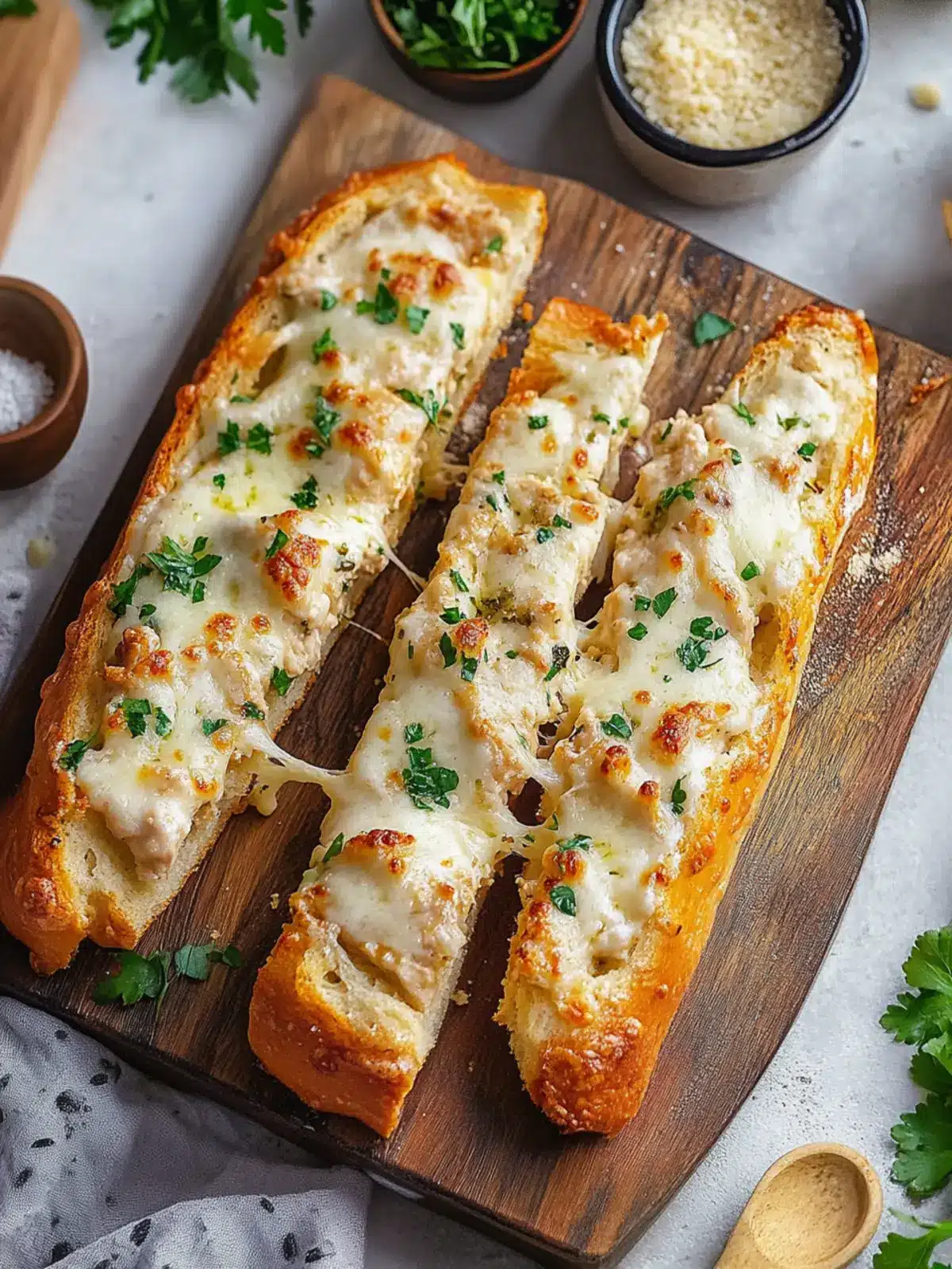 Viral Chicken Alfredo Garlic Bread for Cozy Family Evenings 3 Viral Chicken Alfredo Garlic Bread