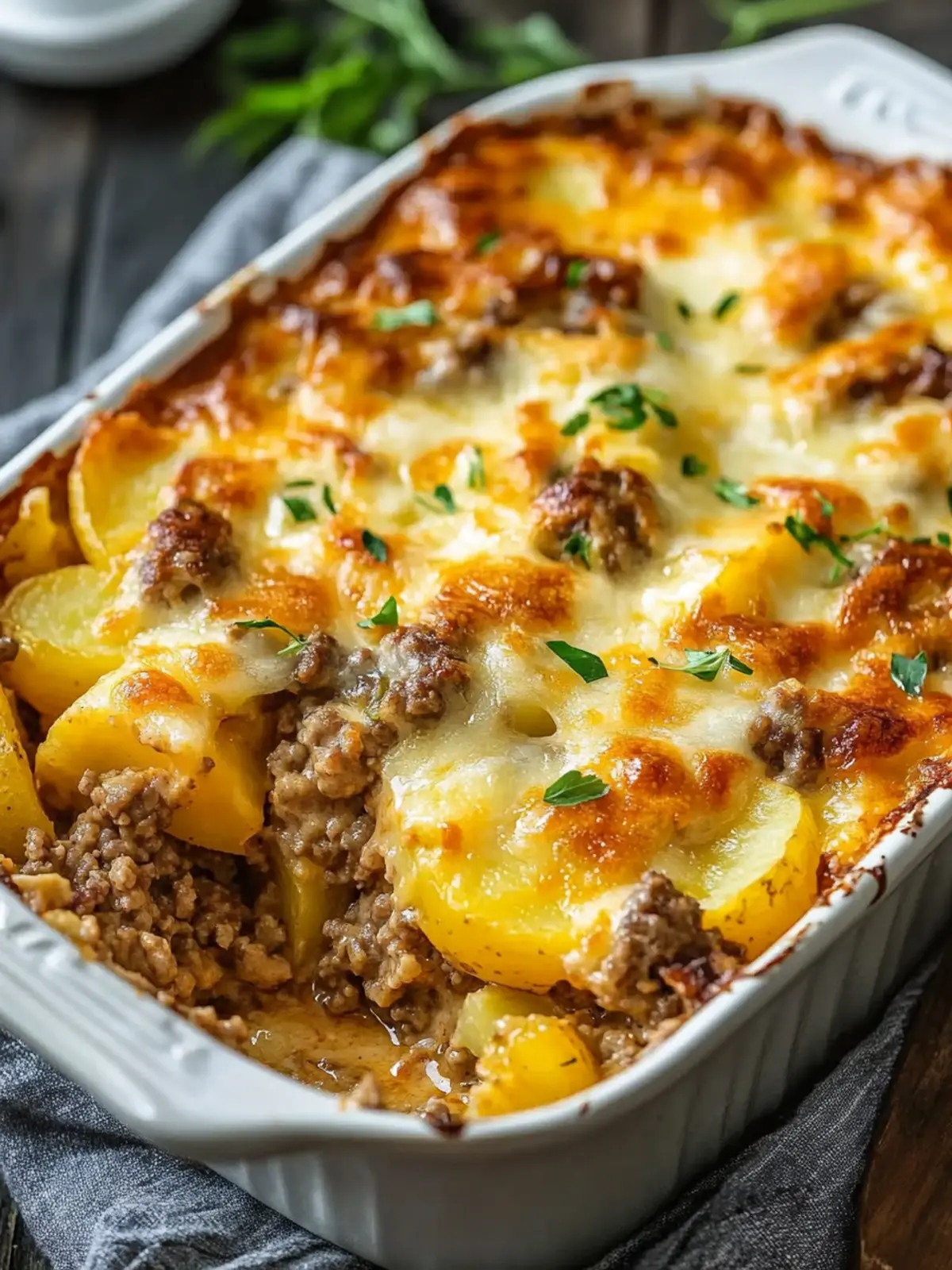 Cheesy Hamburger Potato Casserole: Your Family’s New Comfort Meal 4 Cheesy Hamburger Potato Casserole