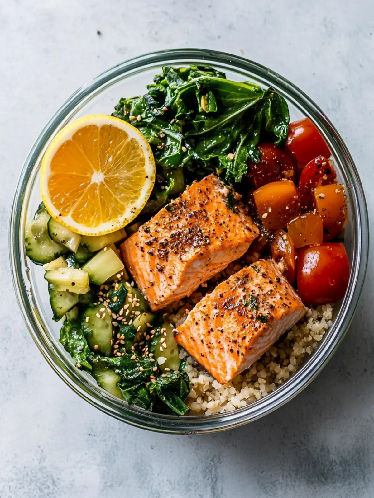 Easy Salmon Meal Prep Bowl: Healthy, Flavor-Packed Delight 2 Easy Salmon Meal Prep Bowl