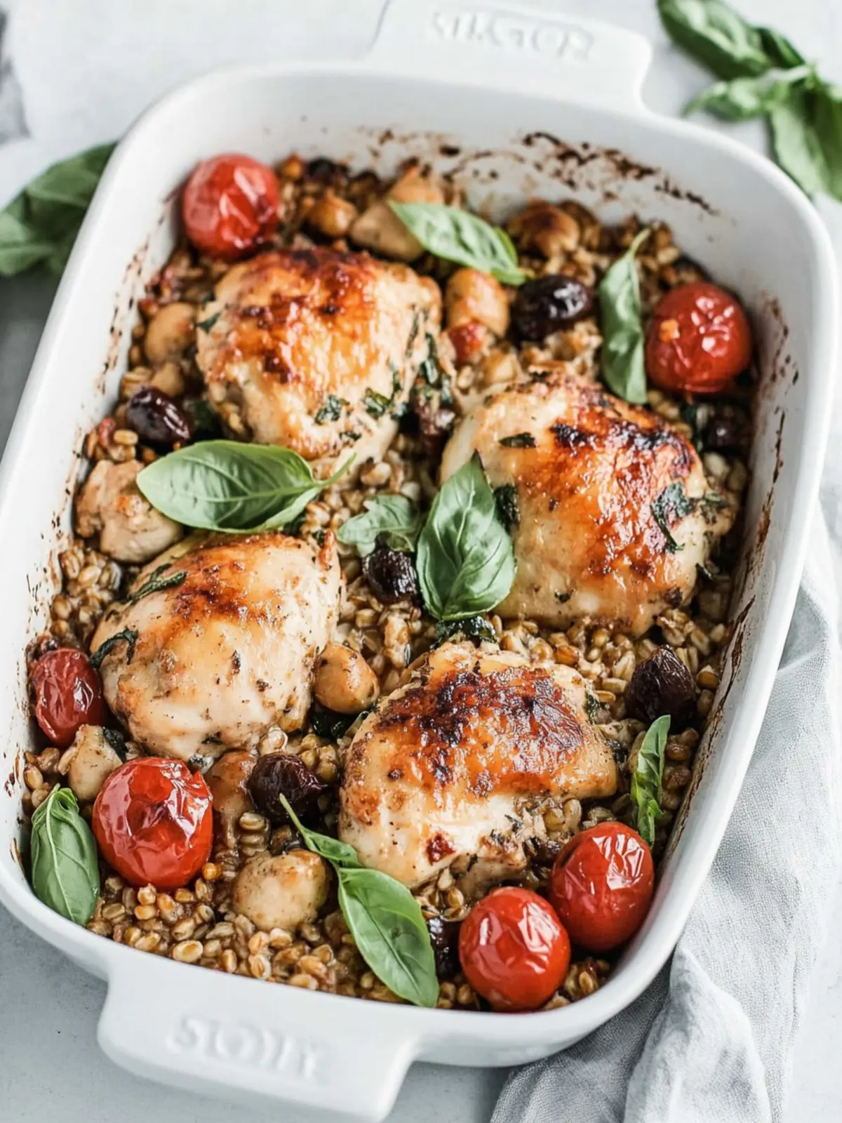 Mediterranean Chicken and Farro Bake: A Summer Flavor Boost 5 Mediterranean Chicken and Farro Bake