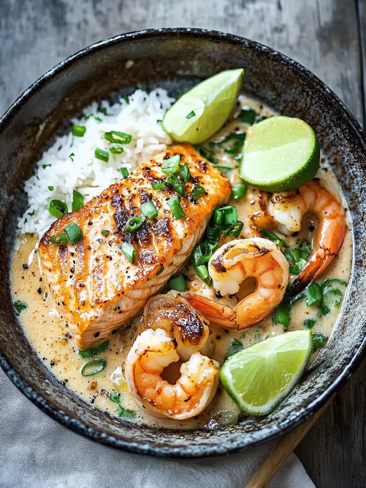 Coconut Miso Salmon with Shrimp: Easy One-Pan Delight 4 Coconut Miso Salmon with Shrimp