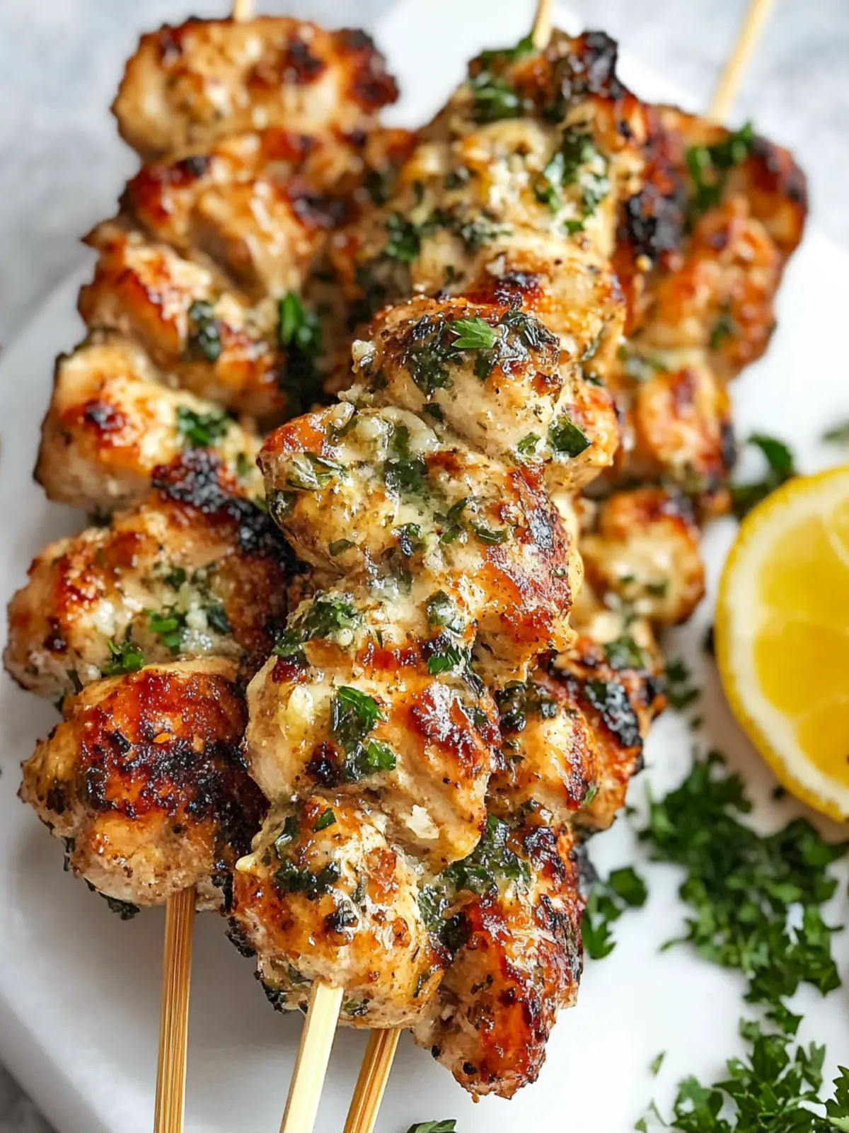 Savor Garlic Parmesan Chicken Skewers for Easy Home Grilling 5 Garlic Parmesan Chicken Skewers