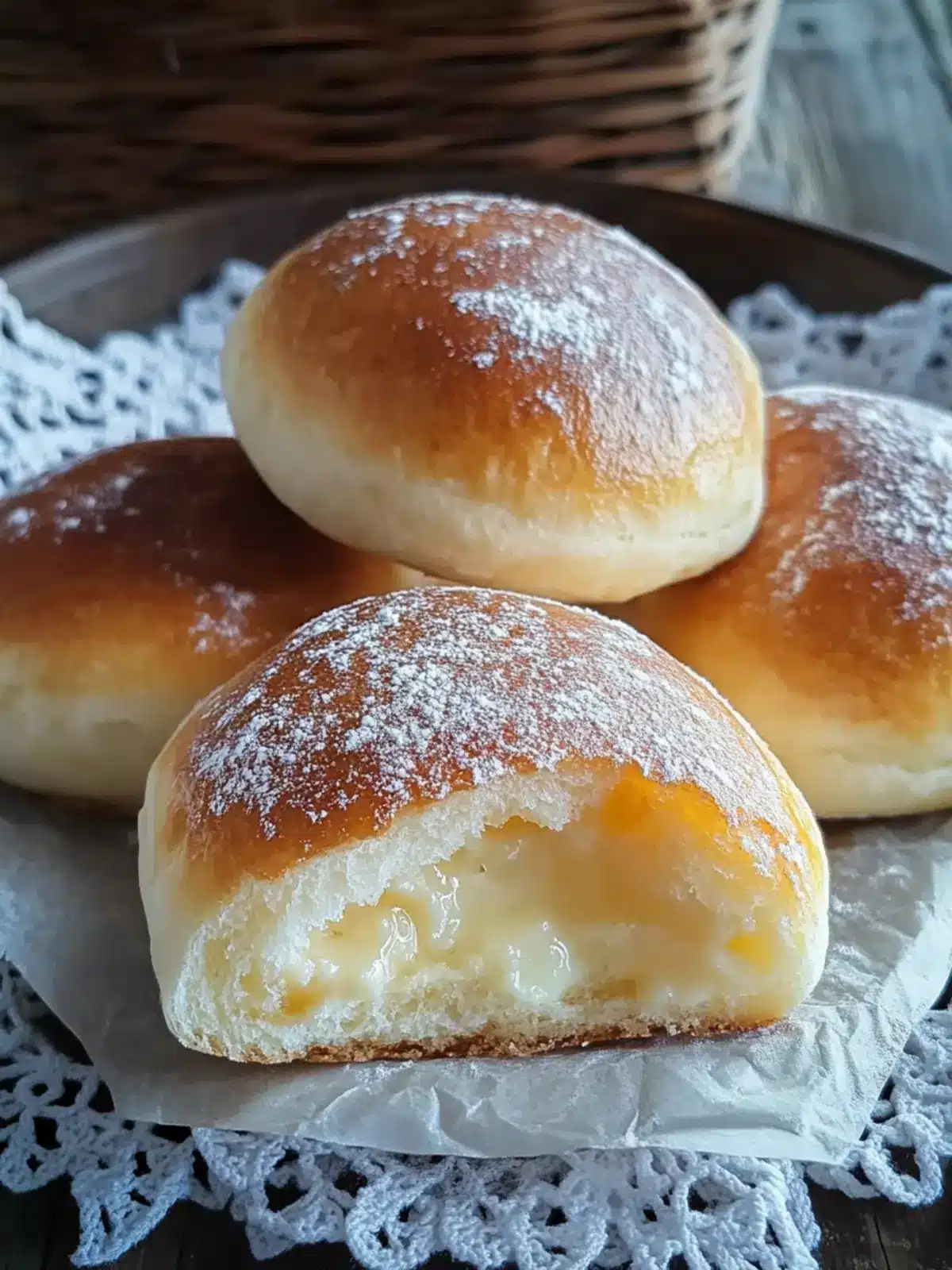 Stovetop Custard Cream Buns