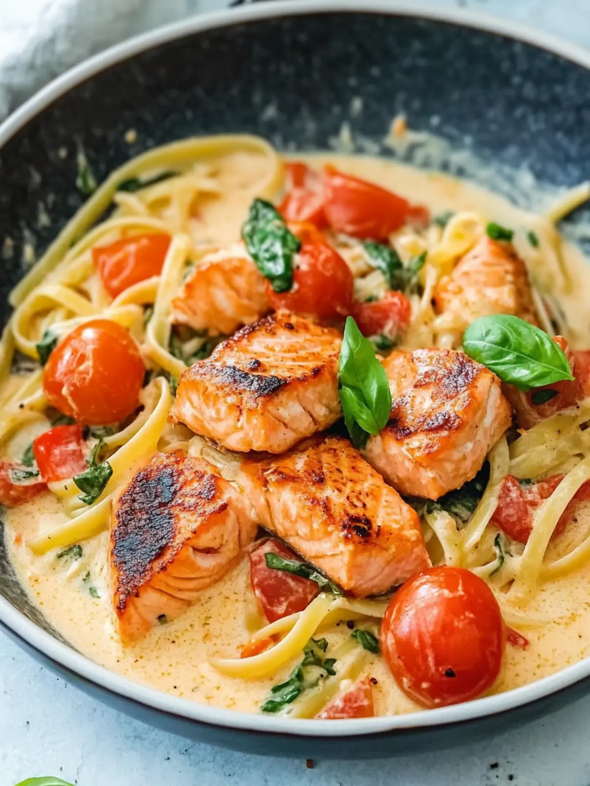 Healthy & Creamy Tuscan Salmon Pasta in Just 30 Minutes 5 Healthy & Creamy Tuscan Salmon Pasta