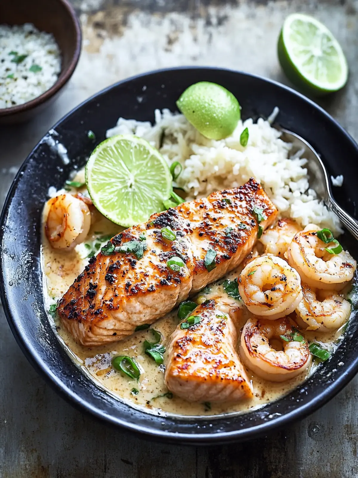 Coconut Miso Salmon with Shrimp: Easy One-Pan Delight 3 Coconut Miso Salmon with Shrimp
