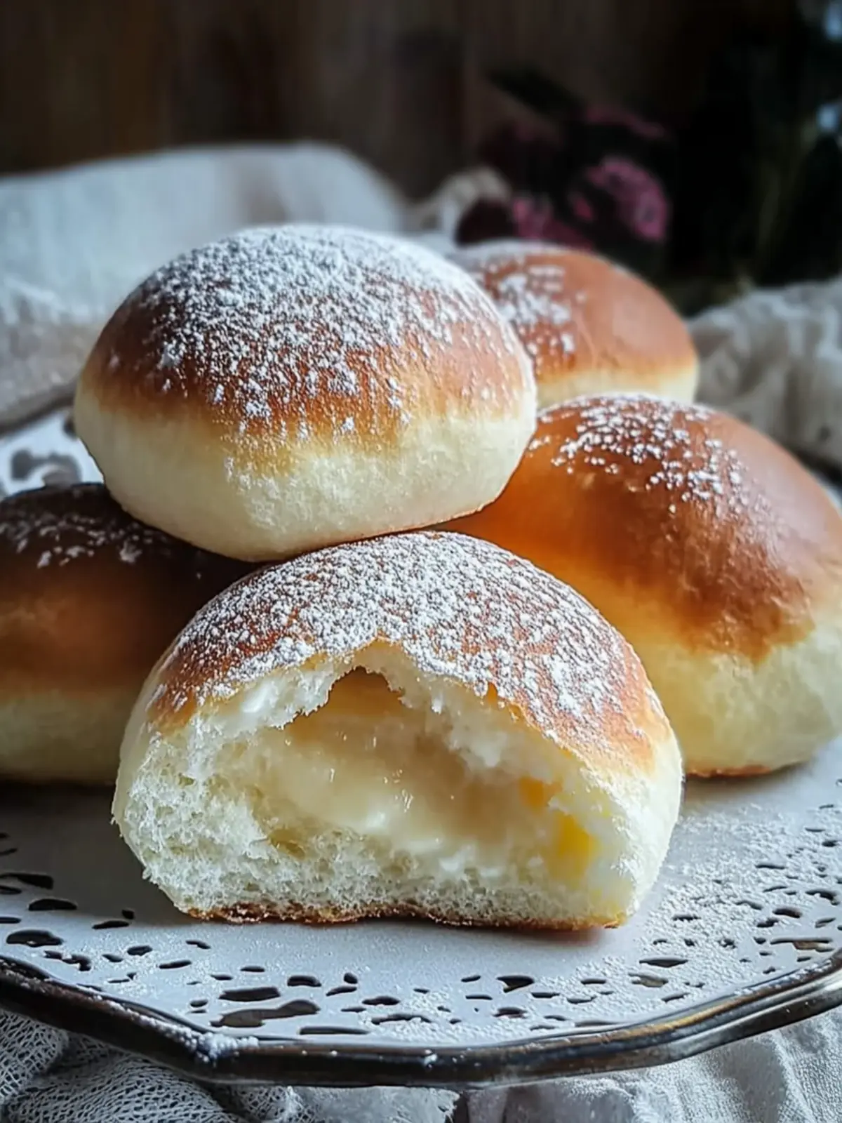 Stovetop Custard Cream Buns for a Cozy Breakfast Treat 2 Stovetop Custard Cream Buns