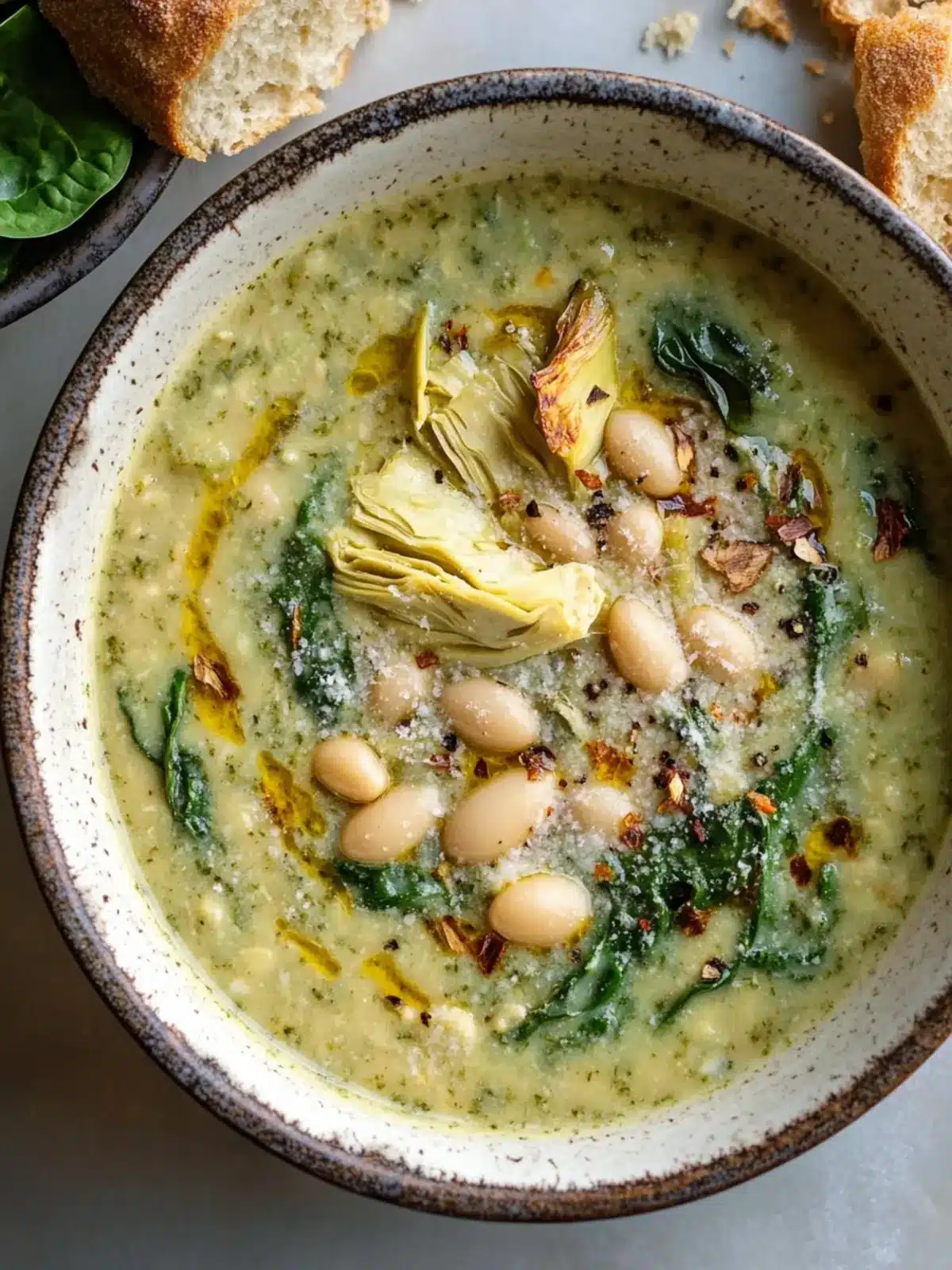 Creamy Spinach Artichoke White Bean Soup Your New Cozy Favorite 3 Spinach Artichoke White Bean Soup