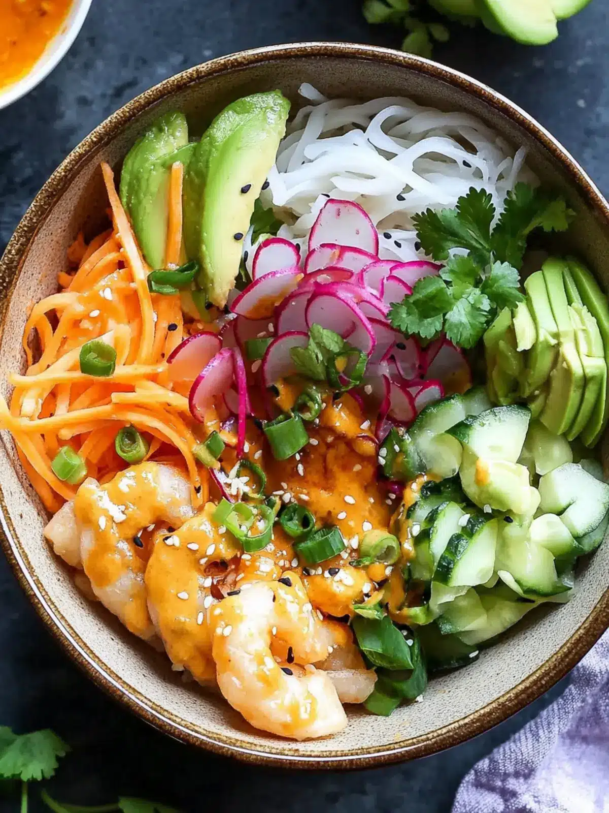 Fresh & Flavorful Spring Roll Bowls with Creamy Peanut Sauce 5 Spring Roll Bowls