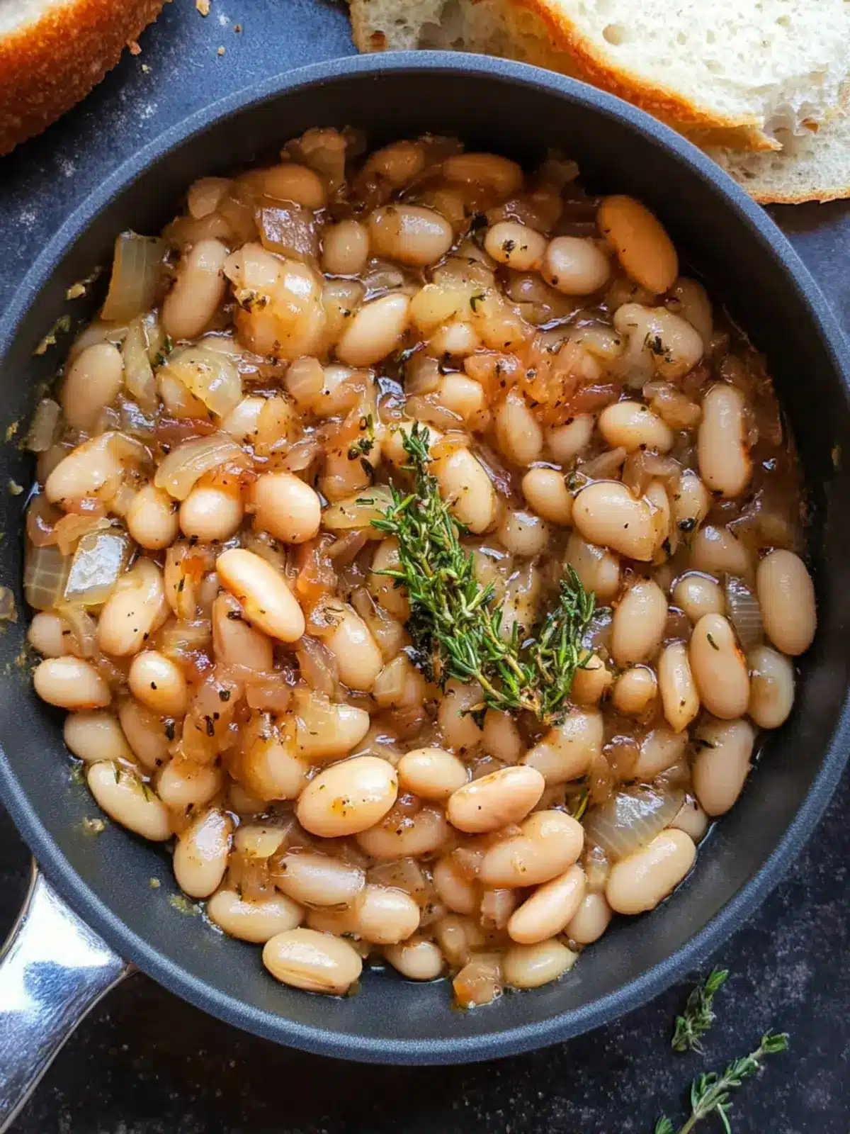 Caramelized Onion White Beans with Rosemary and Balsamic Bliss 3 Caramelized Onion White Beans with Rosemary and Balsamic