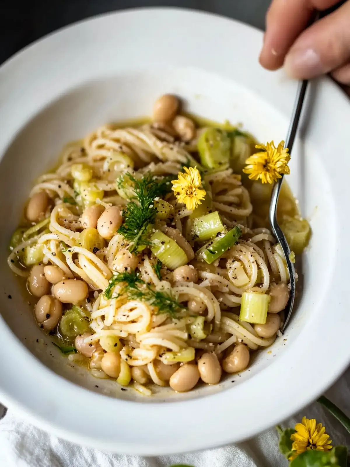 Miso Pasta Sauce with Cannellini Beans and Leeks Bliss 4 miso pasta sauce with cannellini beans and leeks