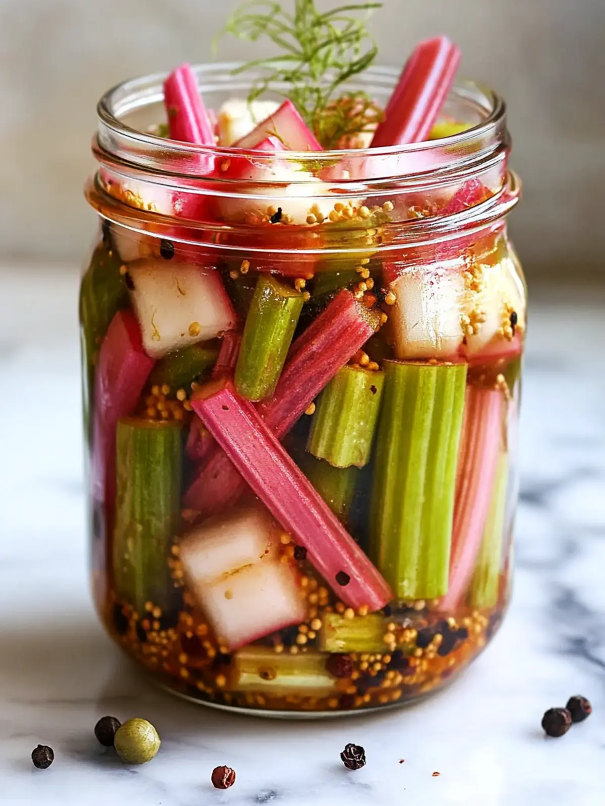 Sweet & Tangy Rhubarb Pickles: A Quick Homemade Treat 2 Sweet & Tangy Rhubarb Pickles