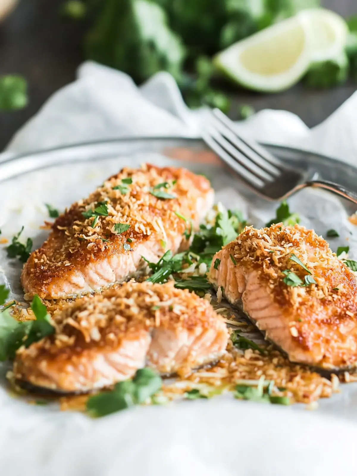 Coconut Crusted Salmon: Quick, Crispy Delight for Dinner 3 Coconut Crusted Salmon