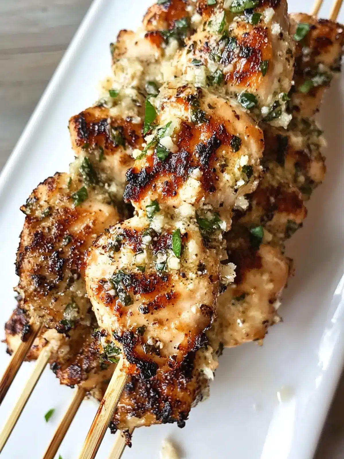 Savor Garlic Parmesan Chicken Skewers for Easy Home Grilling 3 Garlic Parmesan Chicken Skewers