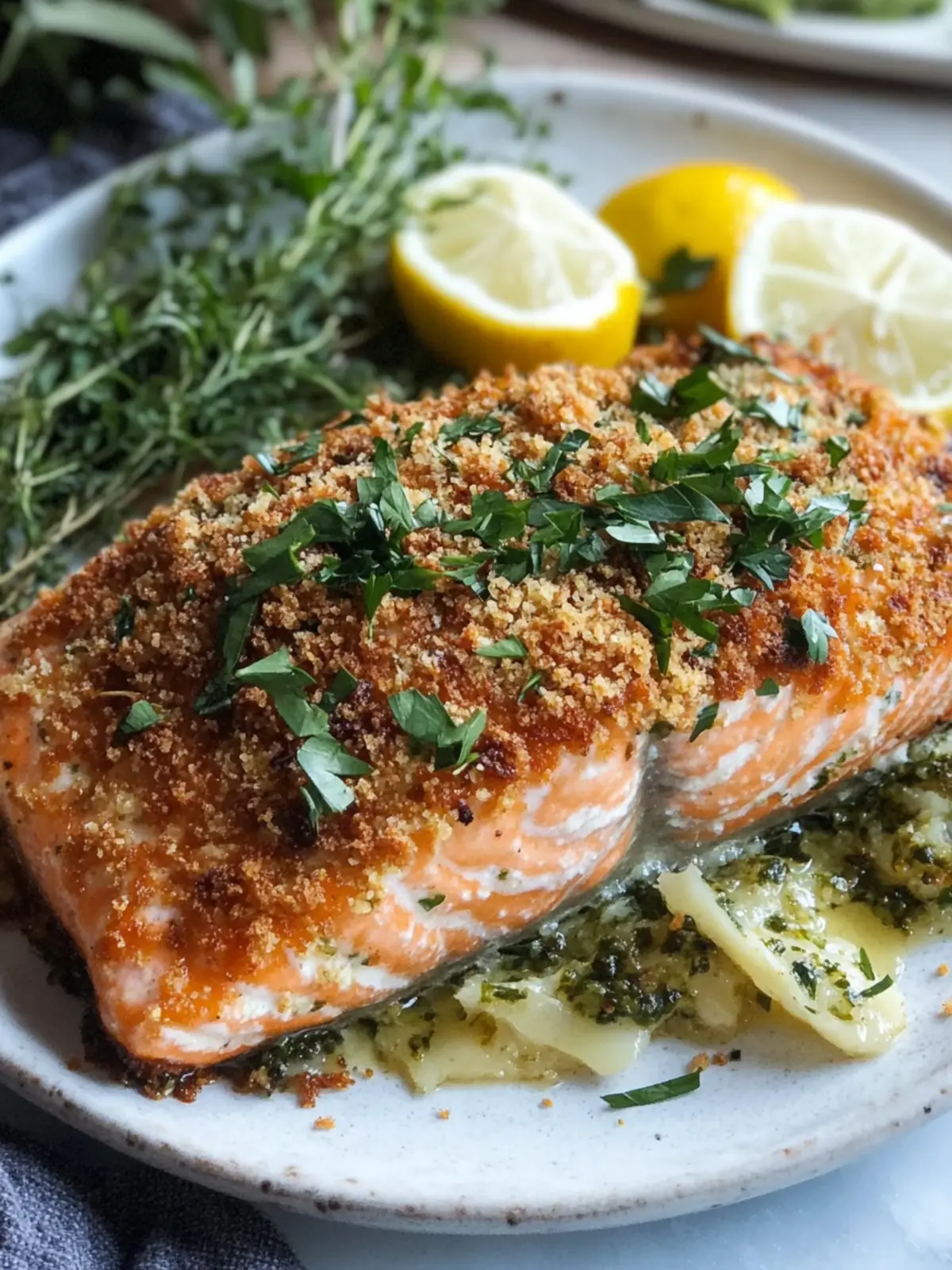 Crispy Herb-Crusted Salmon with Lemon Dill Bliss Quick Recipe 5 Crispy Herb-Crusted Salmon
