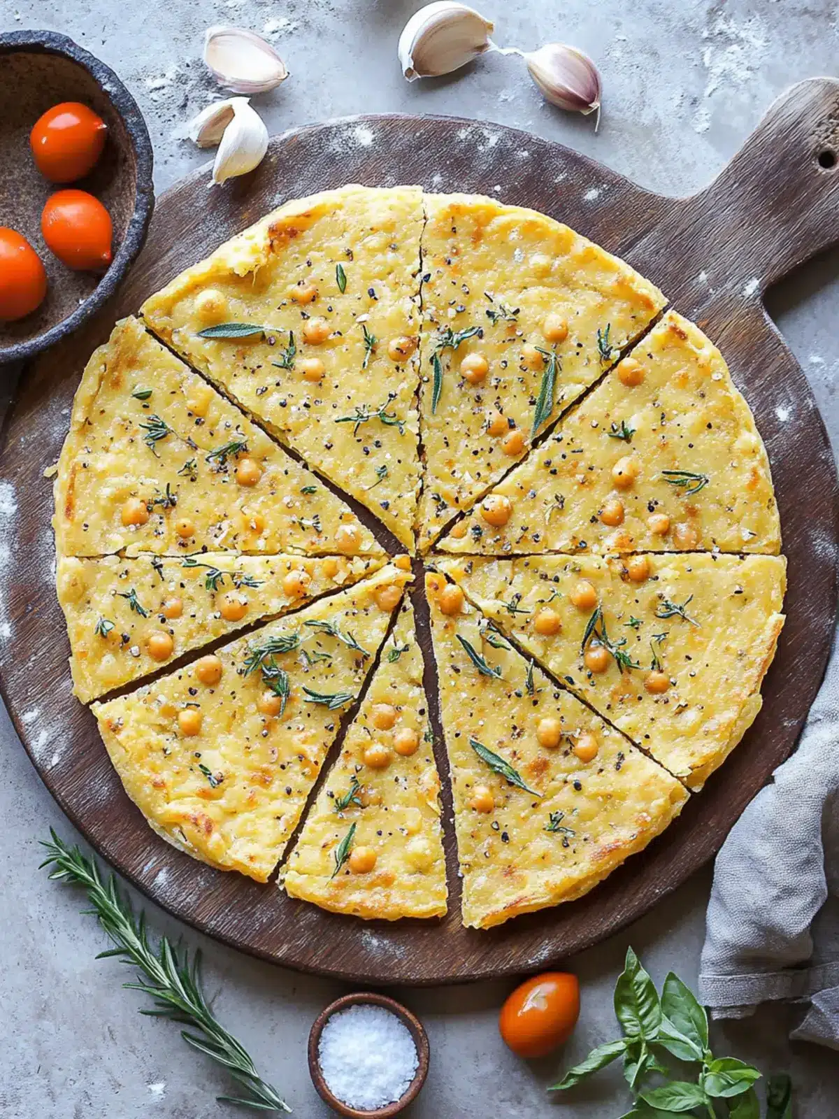 Homemade Italian Farinata Chickpea Flatbread Everyone Loves 4 Italian Farinata Chickpea Flatbread