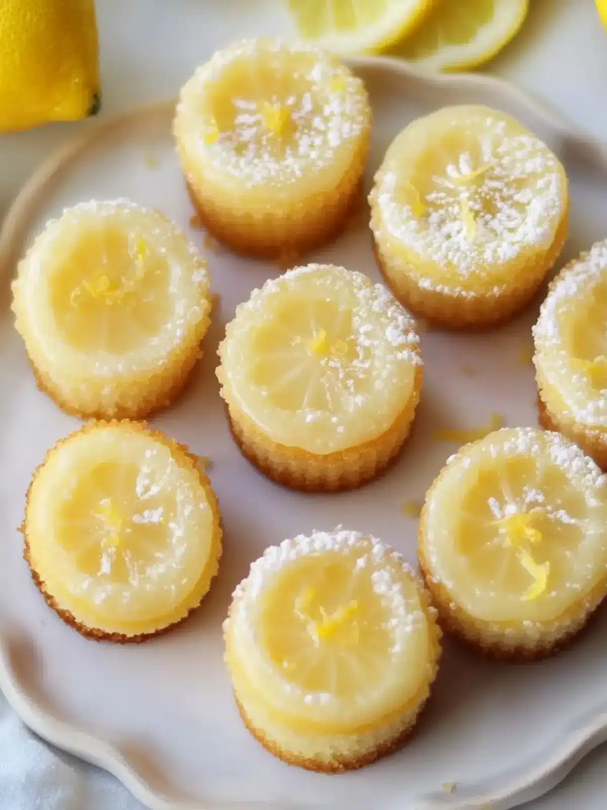 Irresistible Mini Lemon Drop Cakes for a Sweet Citrus Escape 2 Mini Lemon Drop Cakes