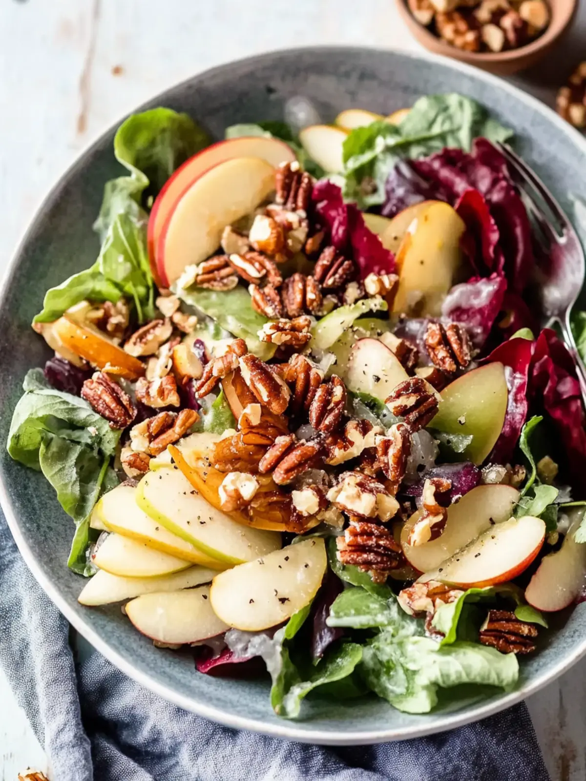 Delicious Apple Salad with Candied Walnuts You’ll Crave 3 Apple Salad with Candied Walnuts