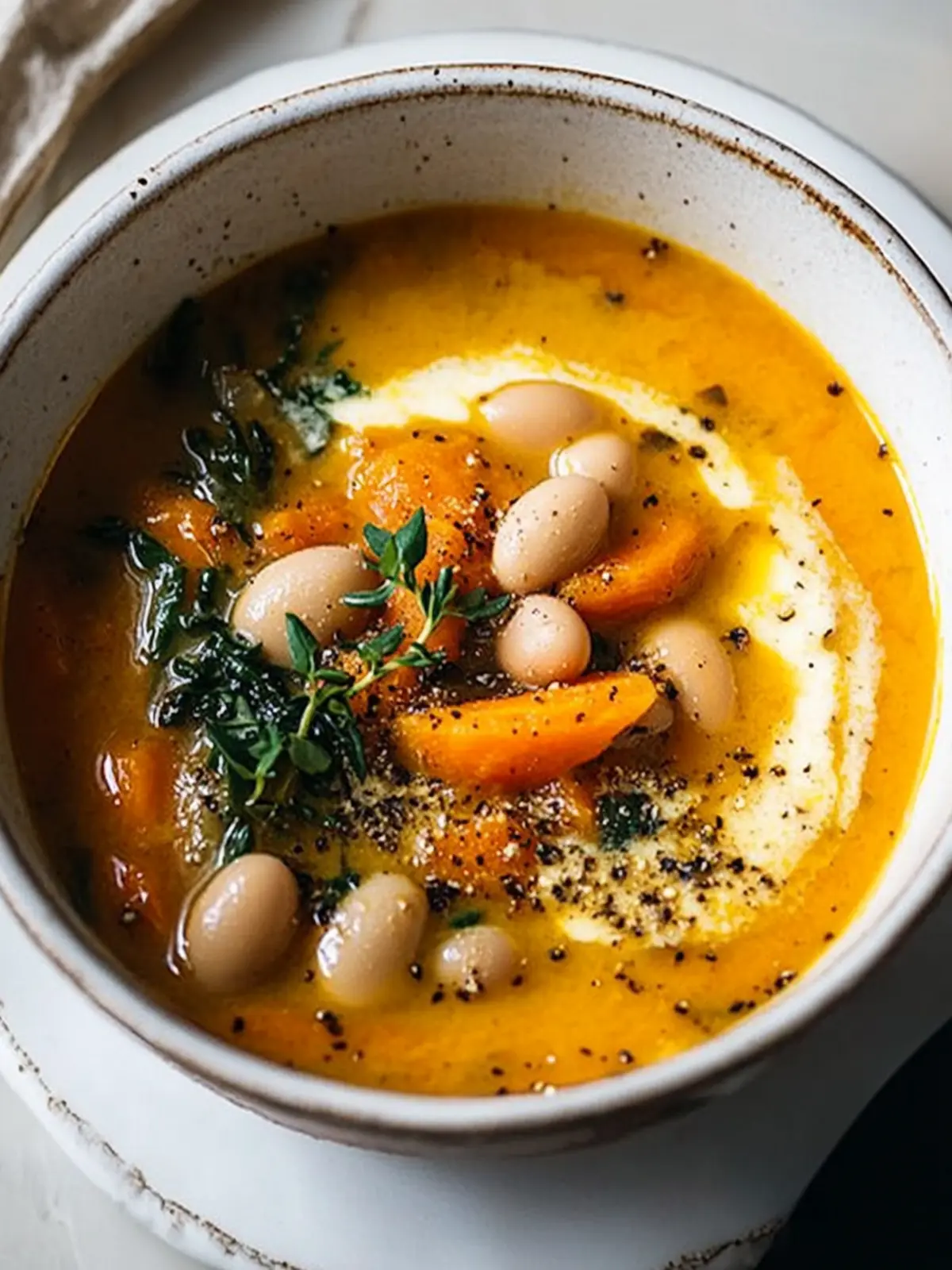 Cozy Up with Brothy Carrot Butter Bean Soup Bliss 3 Brothy Carrot Butter Bean Soup