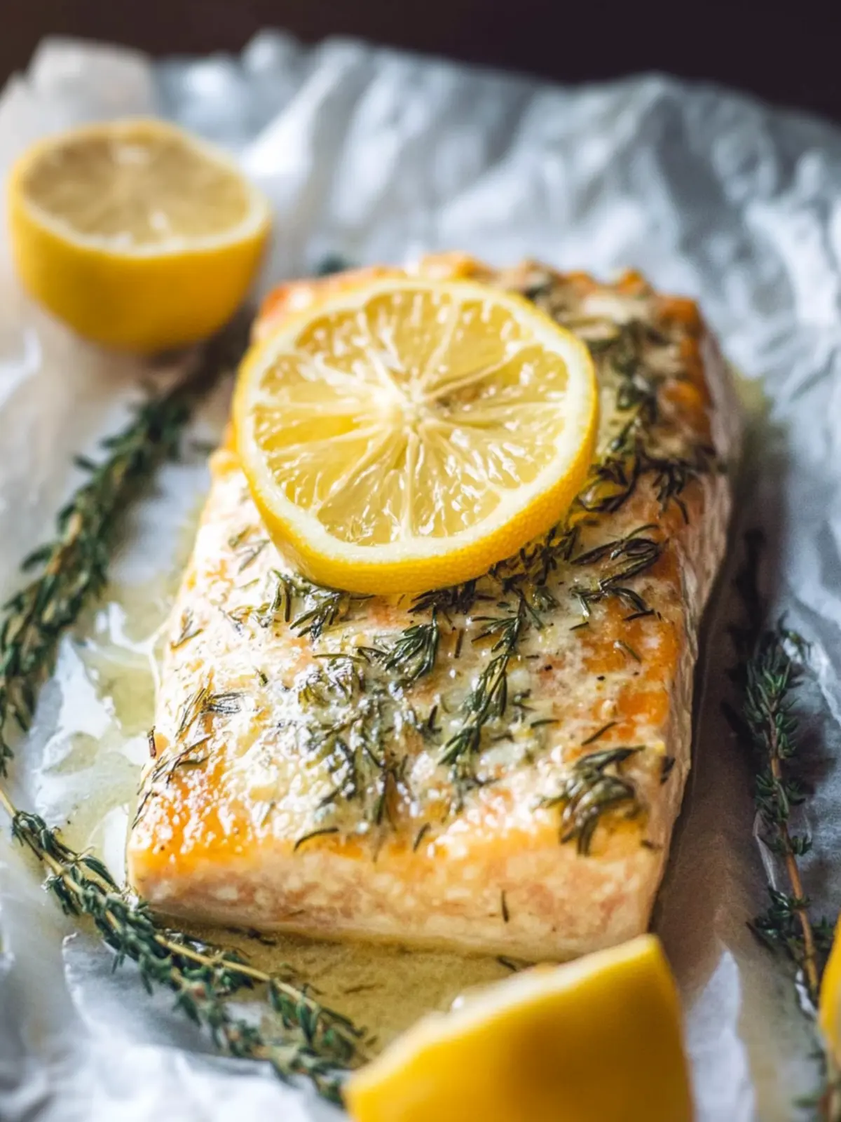 Savory Garlic Butter Baked Salmon – Quick, Healthy & Delicious 5 https://www.alyonascooking.com/wp-content/uploads/2022/11/baked-salmon-with-mayo-12-768x1152.jpg