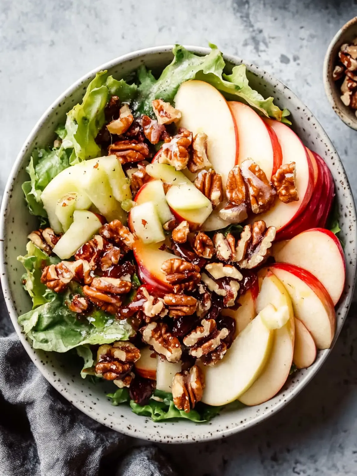Delicious Apple Salad with Candied Walnuts You’ll Crave 2 Apple Salad with Candied Walnuts