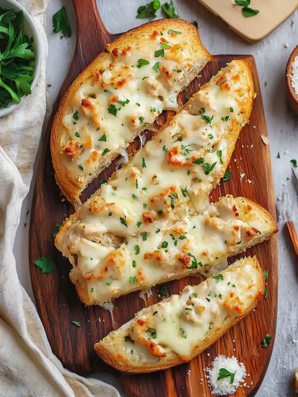 Viral Chicken Alfredo Garlic Bread for Cozy Family Evenings 4 Viral Chicken Alfredo Garlic Bread