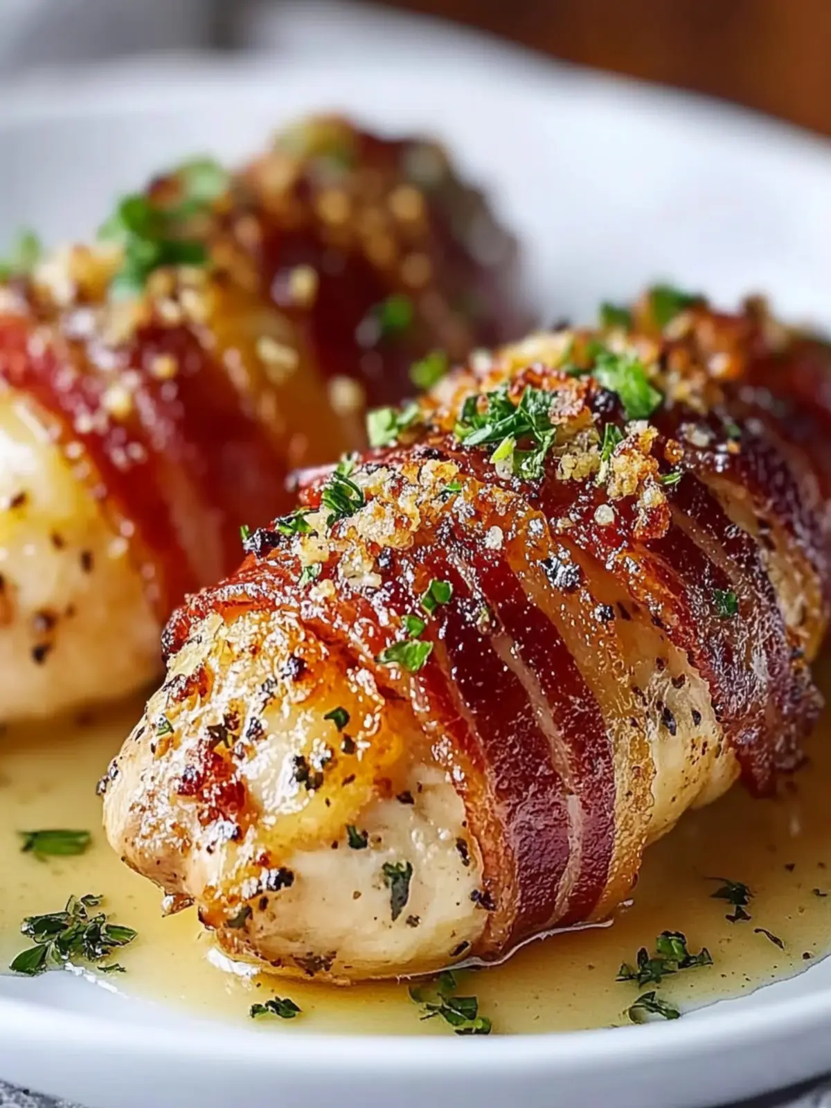 Bacon Wrapped Garlic Parmesan Chicken: Your Next Dinner Hit 4 Bacon Wrapped Garlic Parmesan Chicken