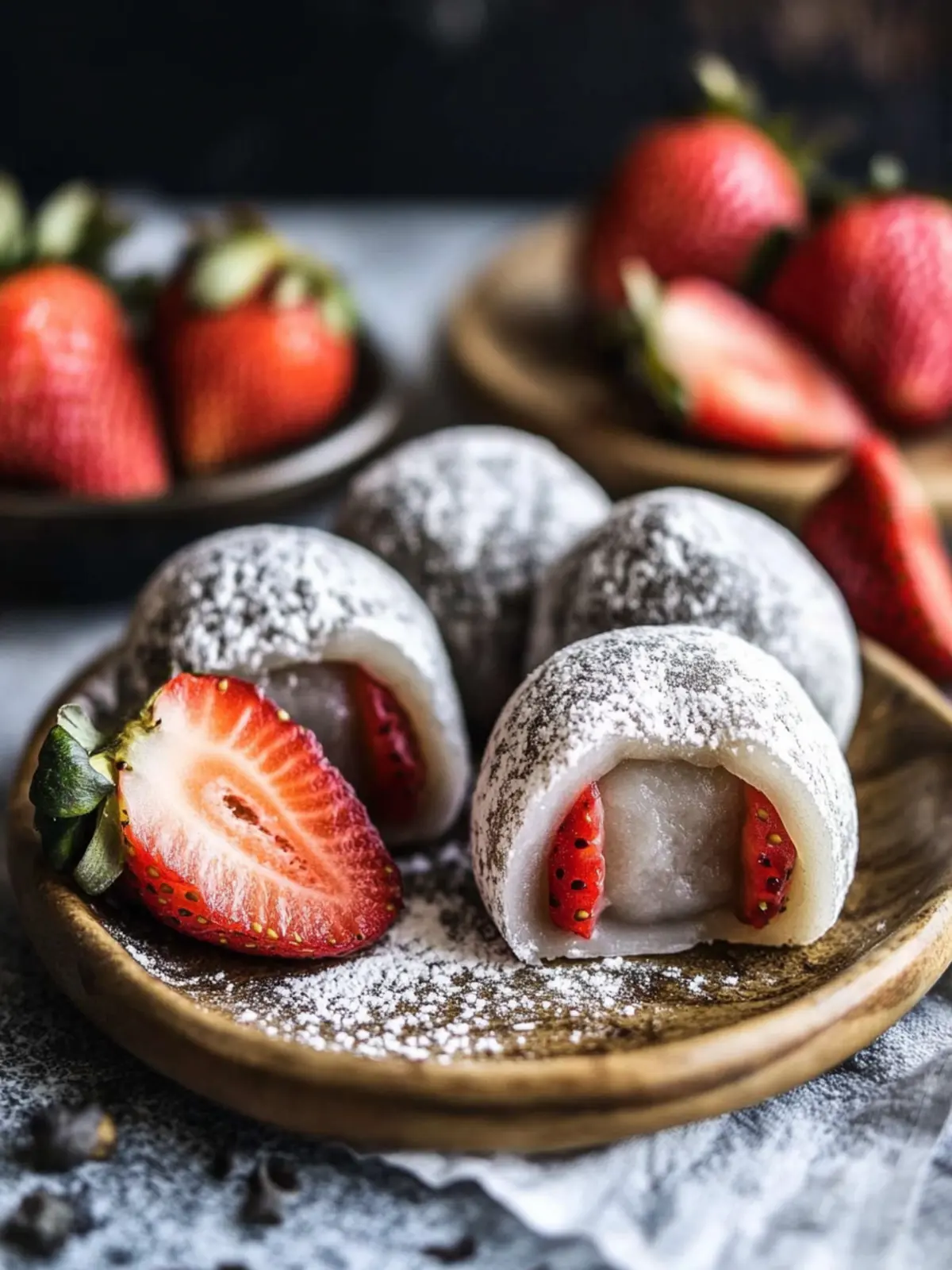 Delicious Strawberry Stuffed Mochi (Ichigo Daifuku) Made Easy 3 Strawberry Stuffed Mochi (Ichigo Daifuku)