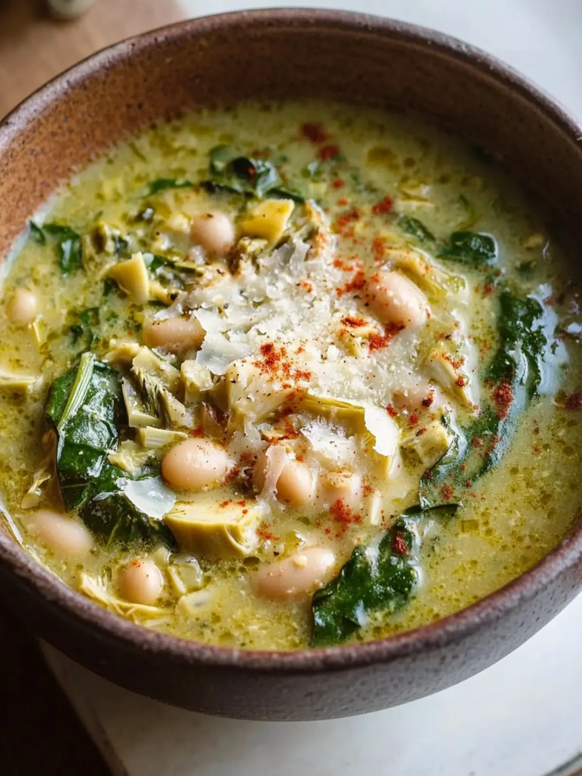 Creamy Spinach Artichoke White Bean Soup Your New Cozy Favorite 2 Spinach Artichoke White Bean Soup