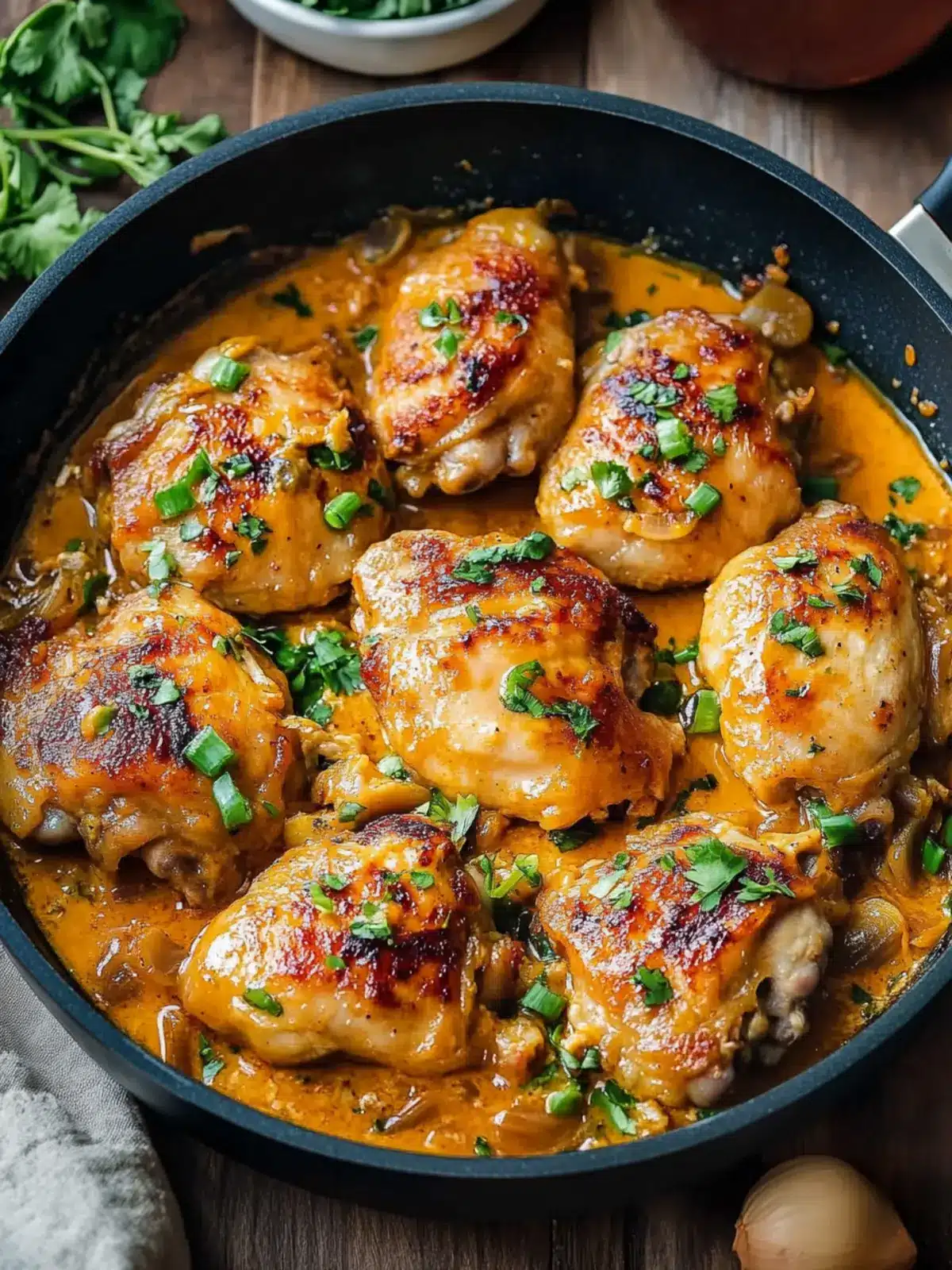 Savory Skillet Bang Bang Chicken Thighs Ready in 22 Minutes 4 Skillet Bang Bang Chicken Thighs