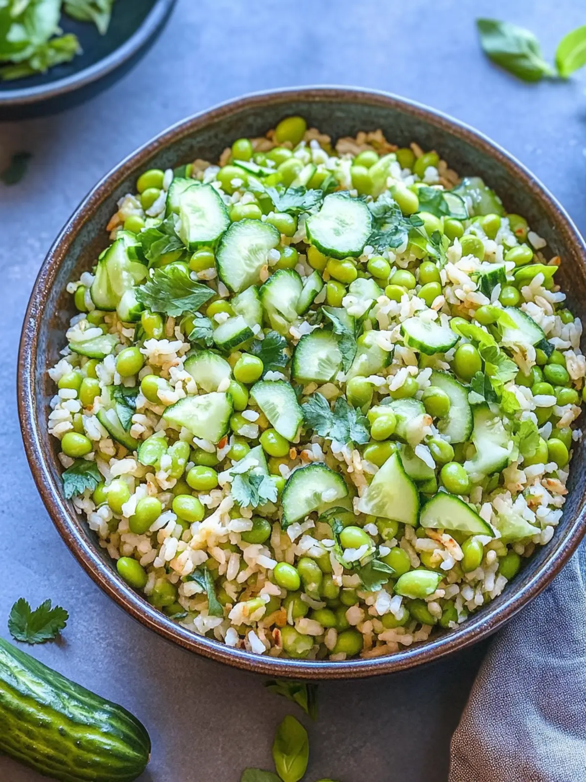 Crisp Cucumber Edamame Rice Salad for Effortless Health 3 Cucumber Edamame Rice Salad