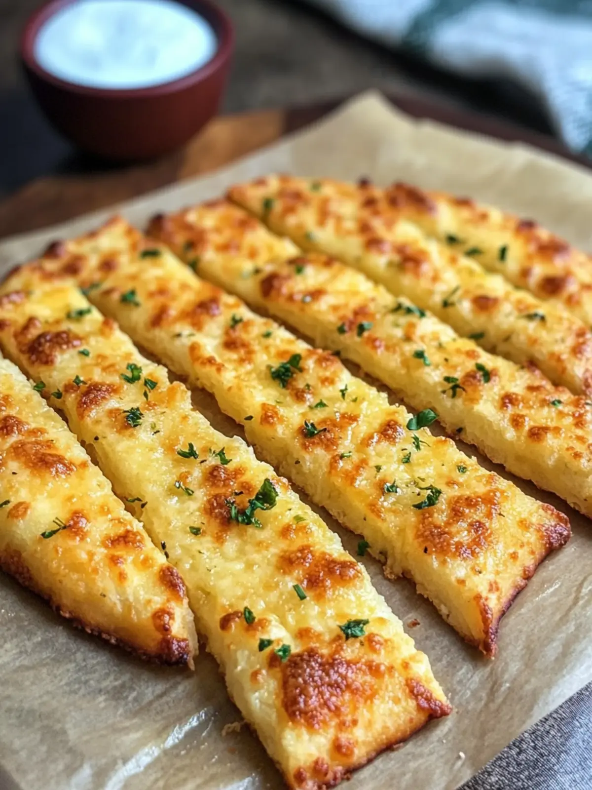Irresistible Keto Cheesy Garlic Breadsticks in Just 4 Ingredients 4 Keto Cheesy Garlic Breadsticks